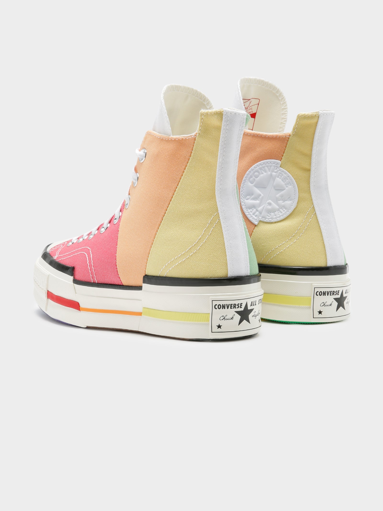 Unisex Chuck 70 Plus High Top Pride Sneakers in Rainbow