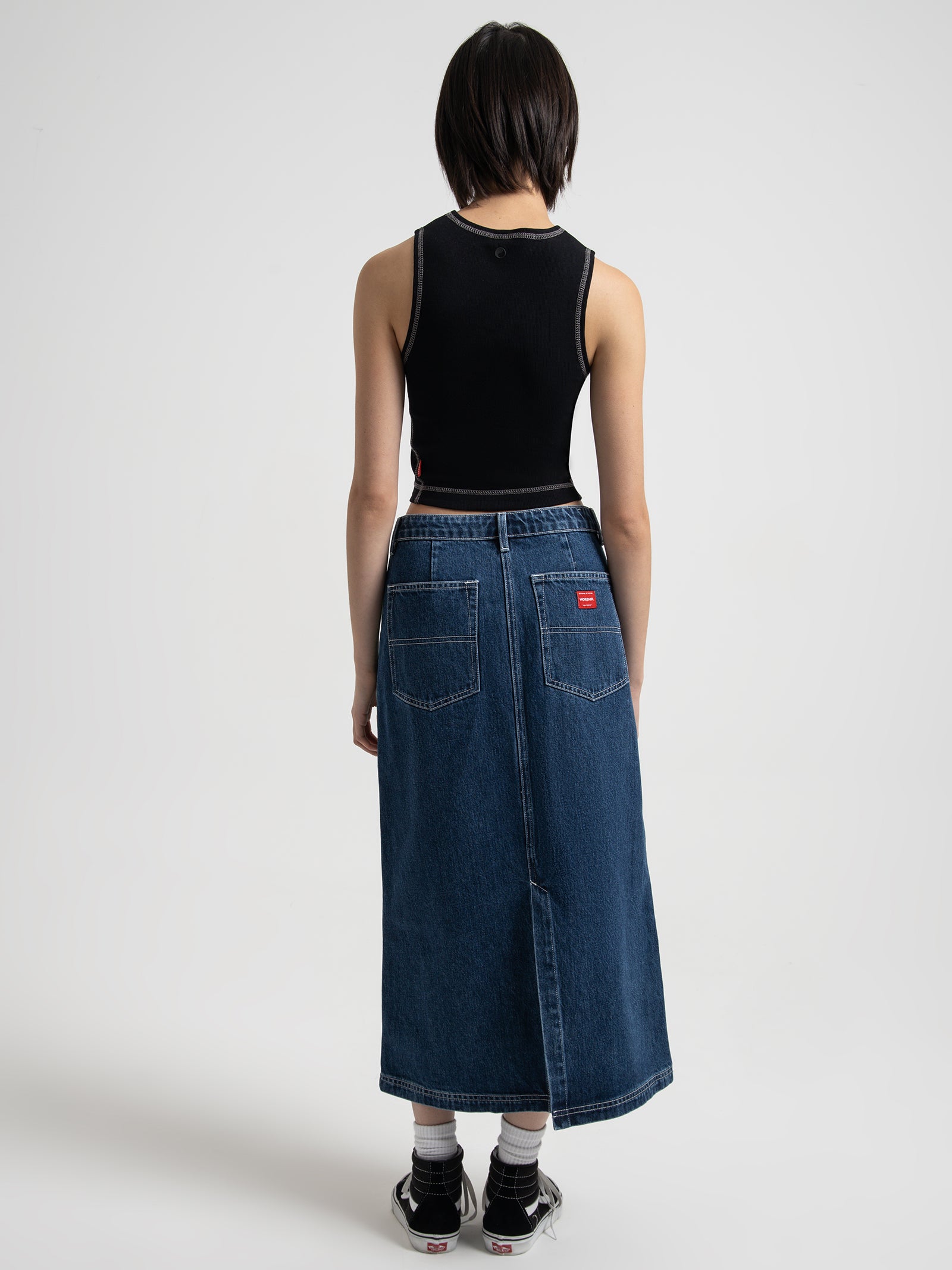 Trasher Maxi Skirt in Worship Blue