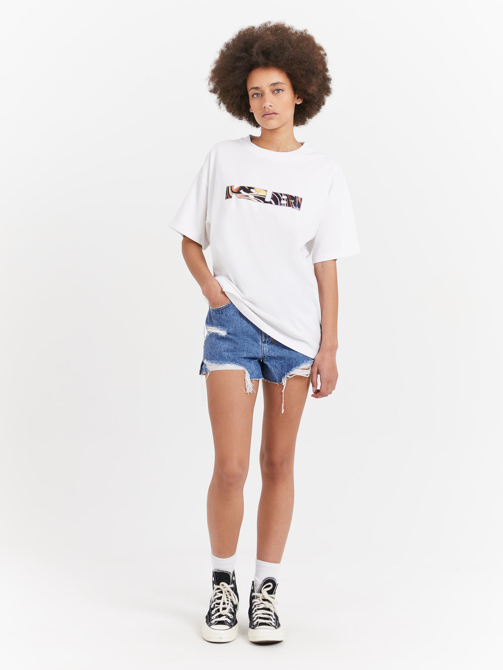 Rise N Hi Shorts in Heritage Trashed