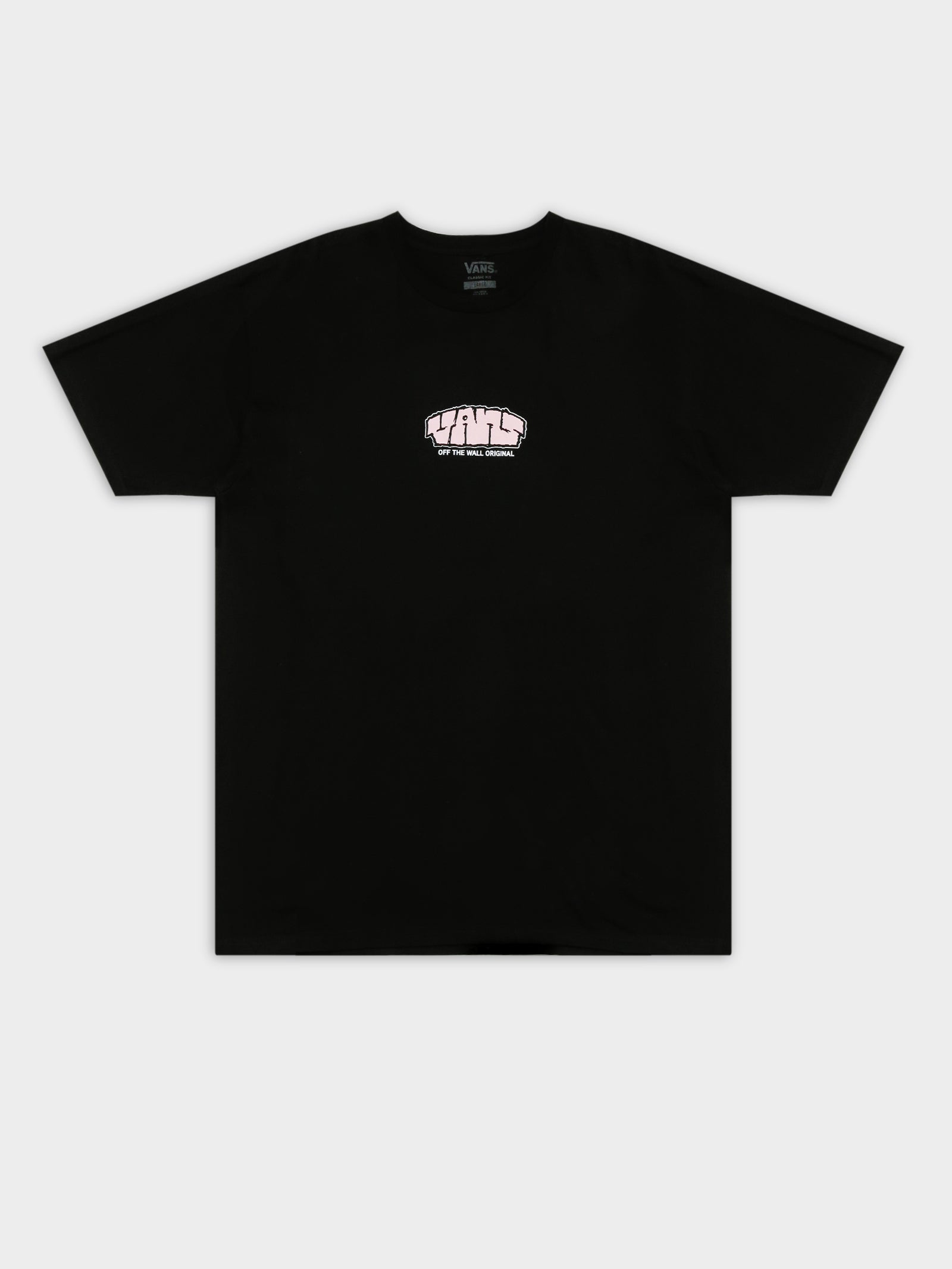 Blocked Vans Logo T-Shirt in Black