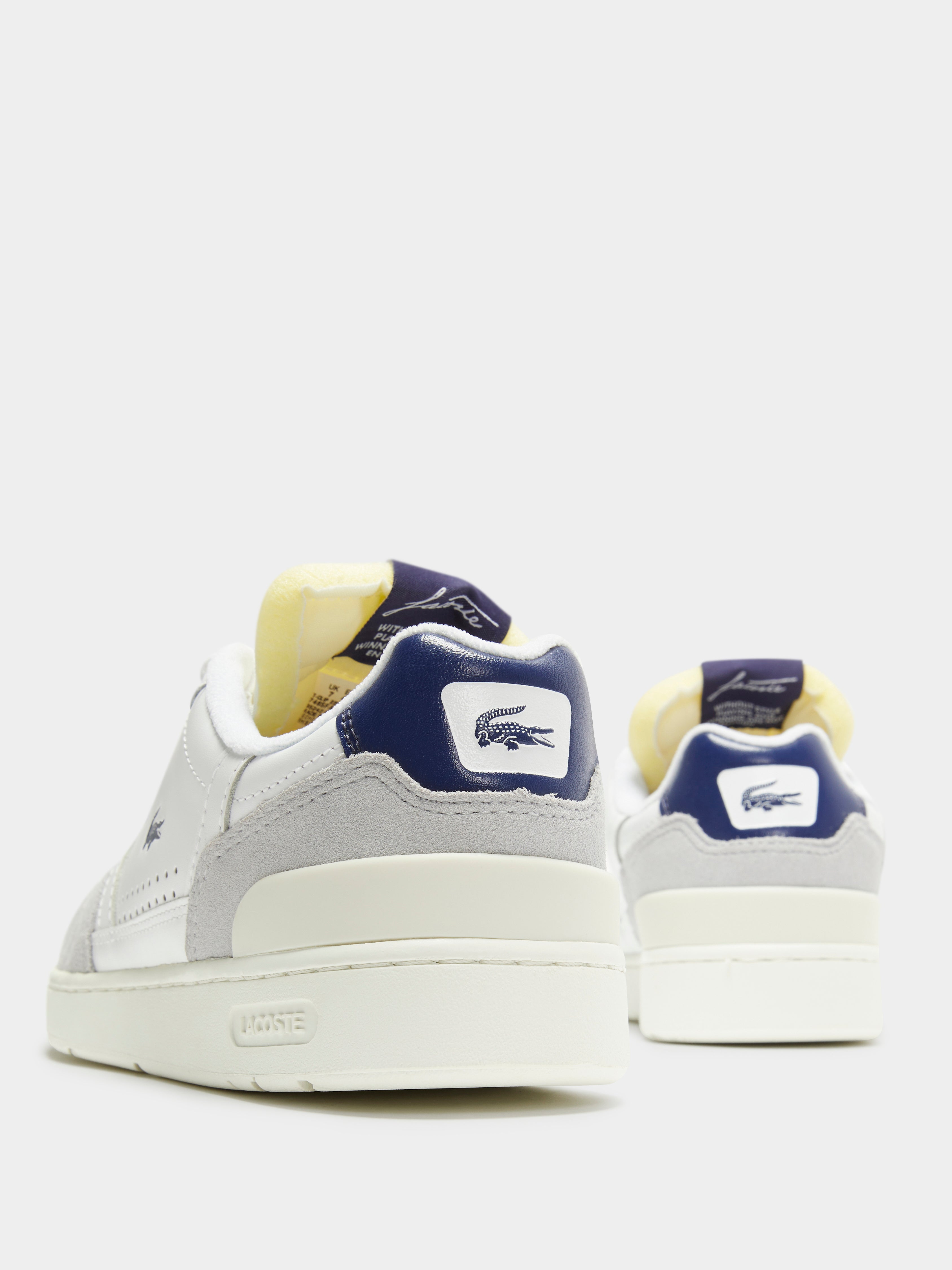 Womens T-Clip Sneakers in White & Navy