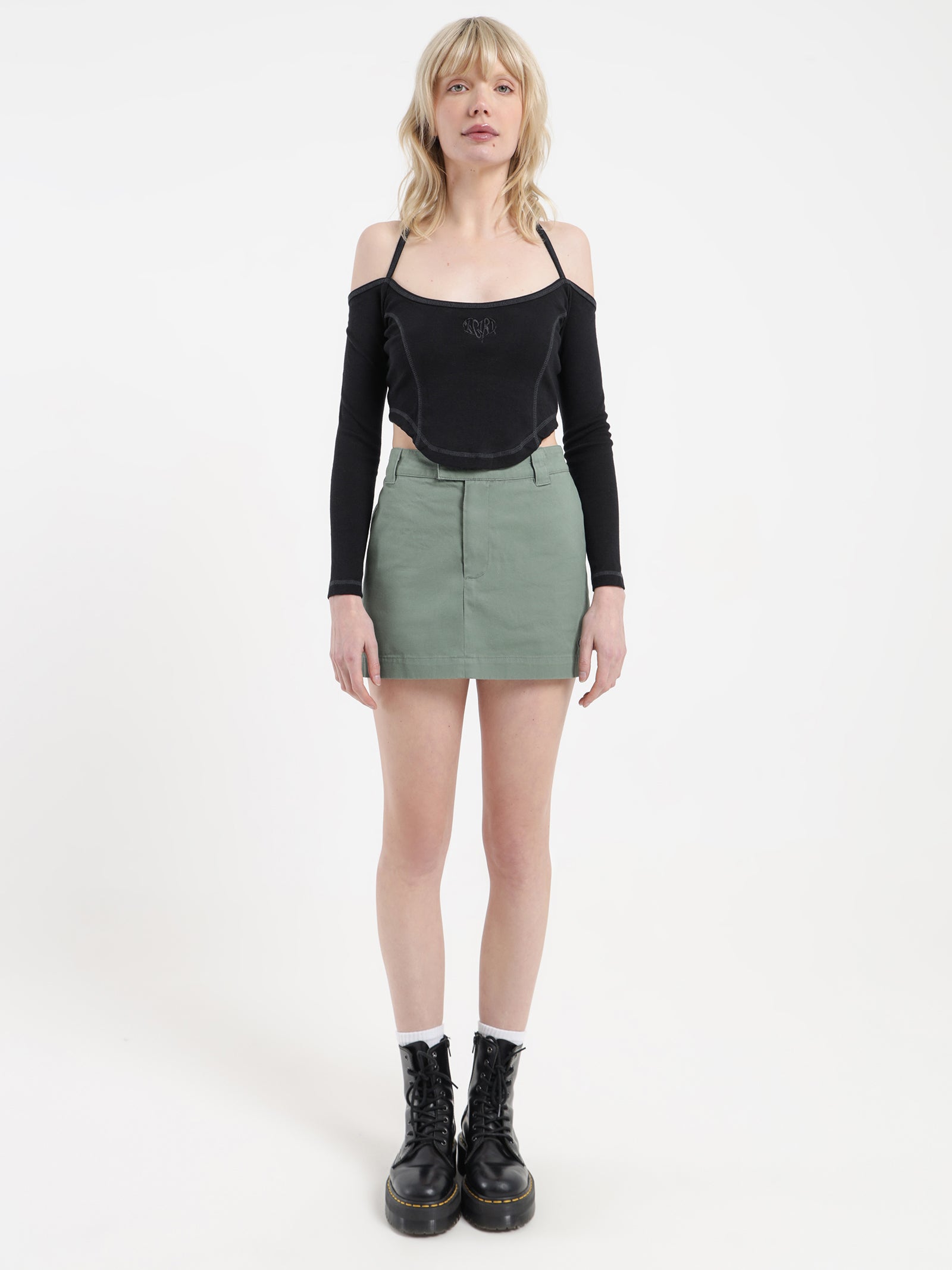 94 Mini Skirt in Sage