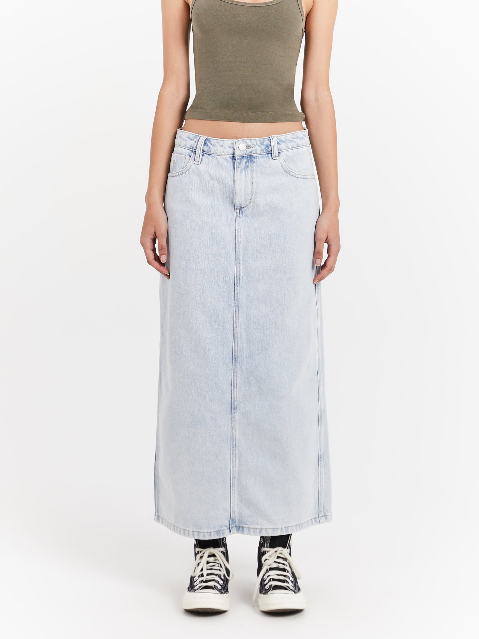 Frankie Skirt in Faded Dust Blue