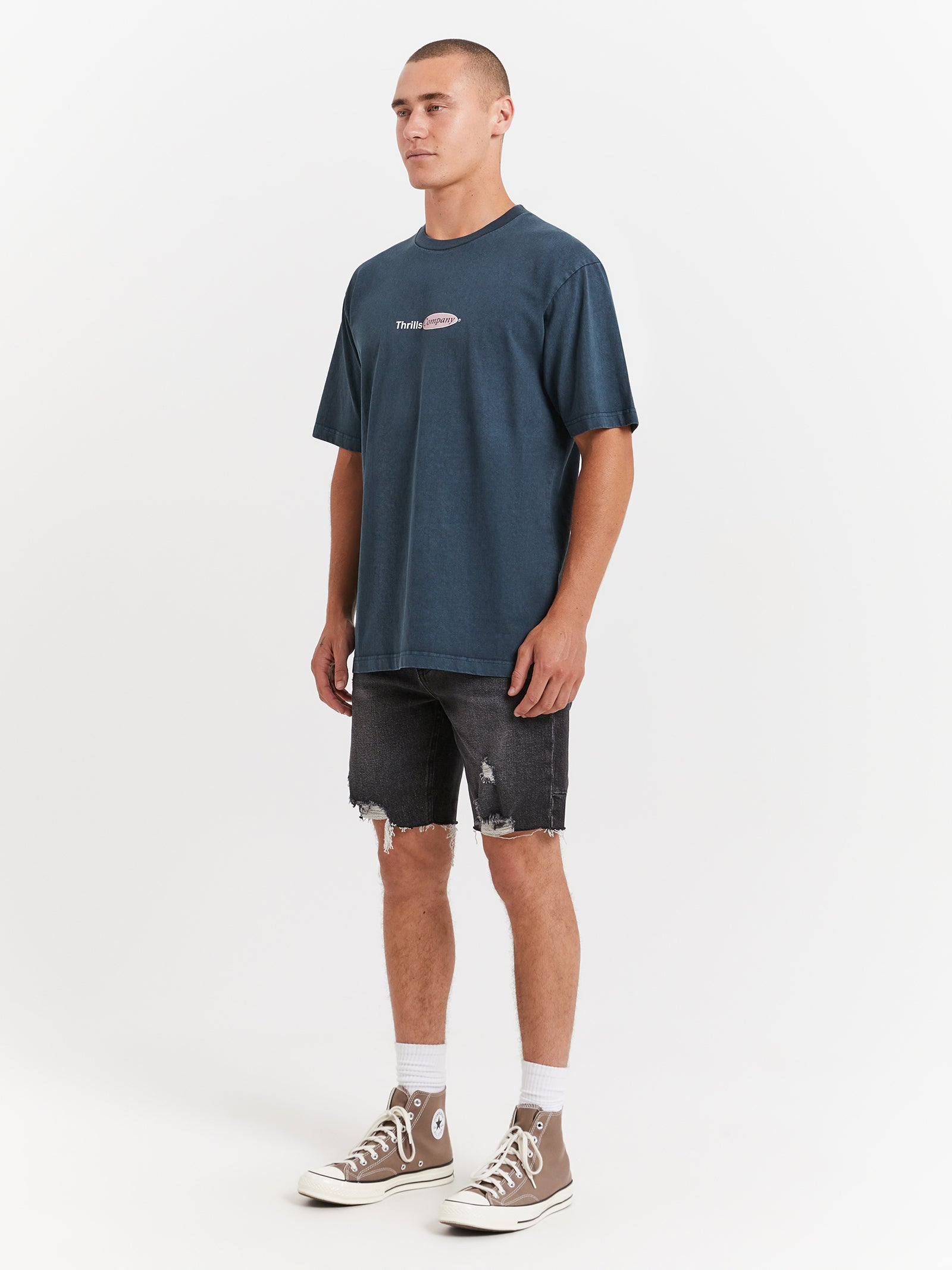 In Harmony Oversize Fit T-Shirt in Petrol