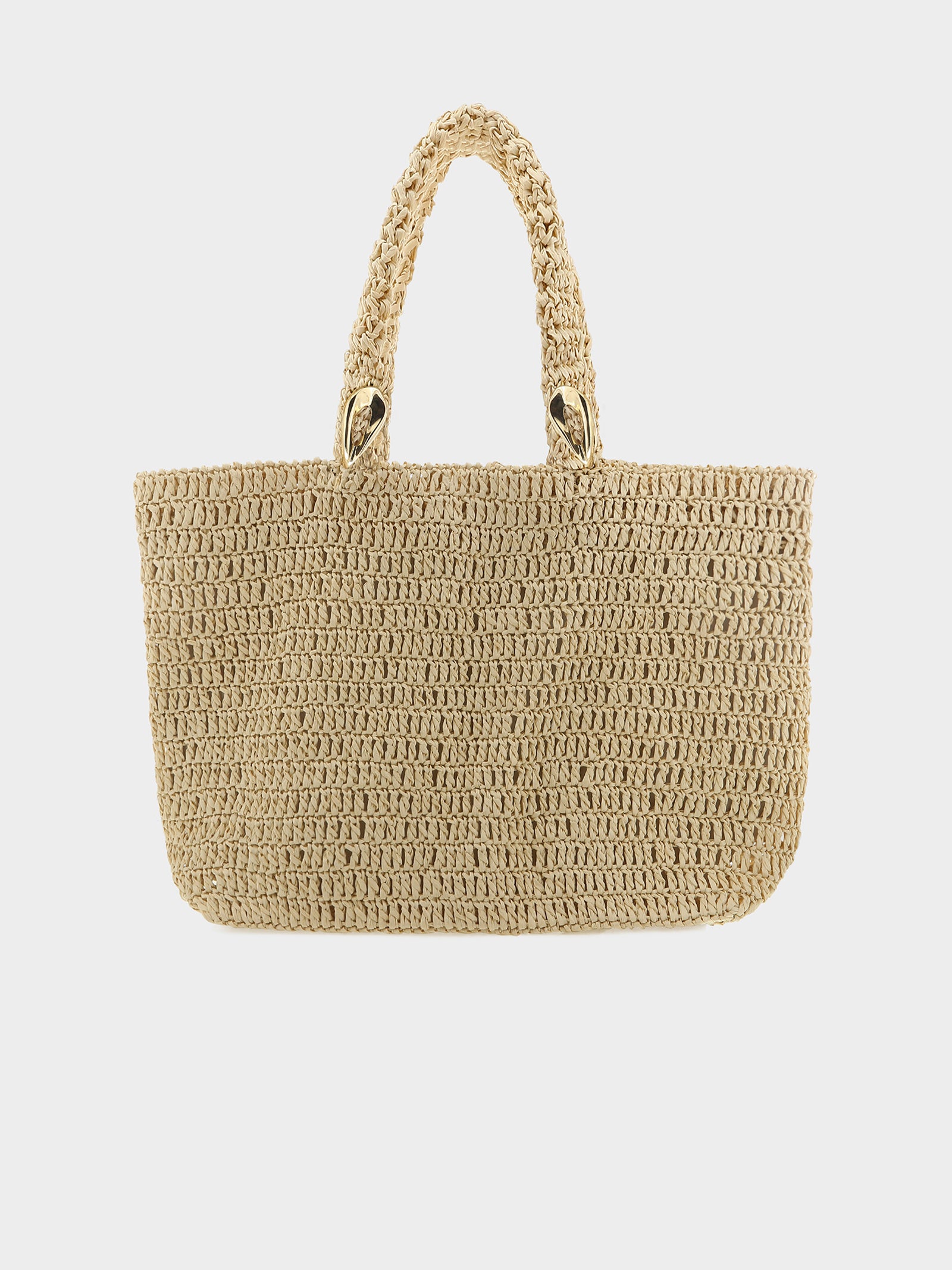 Ocean Tote Bag in Natural Raffia