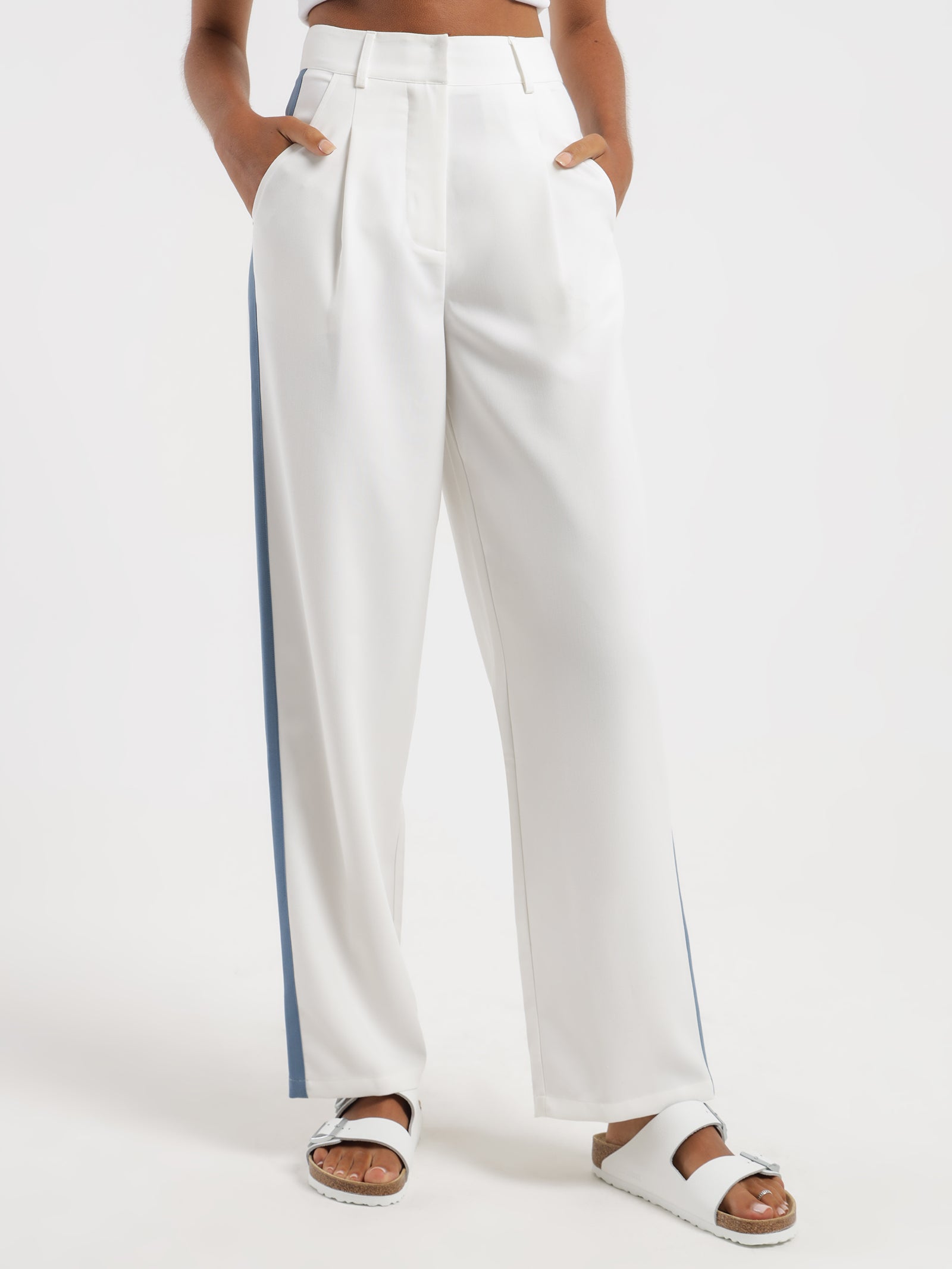 Kirby Tailored Pants in Off White