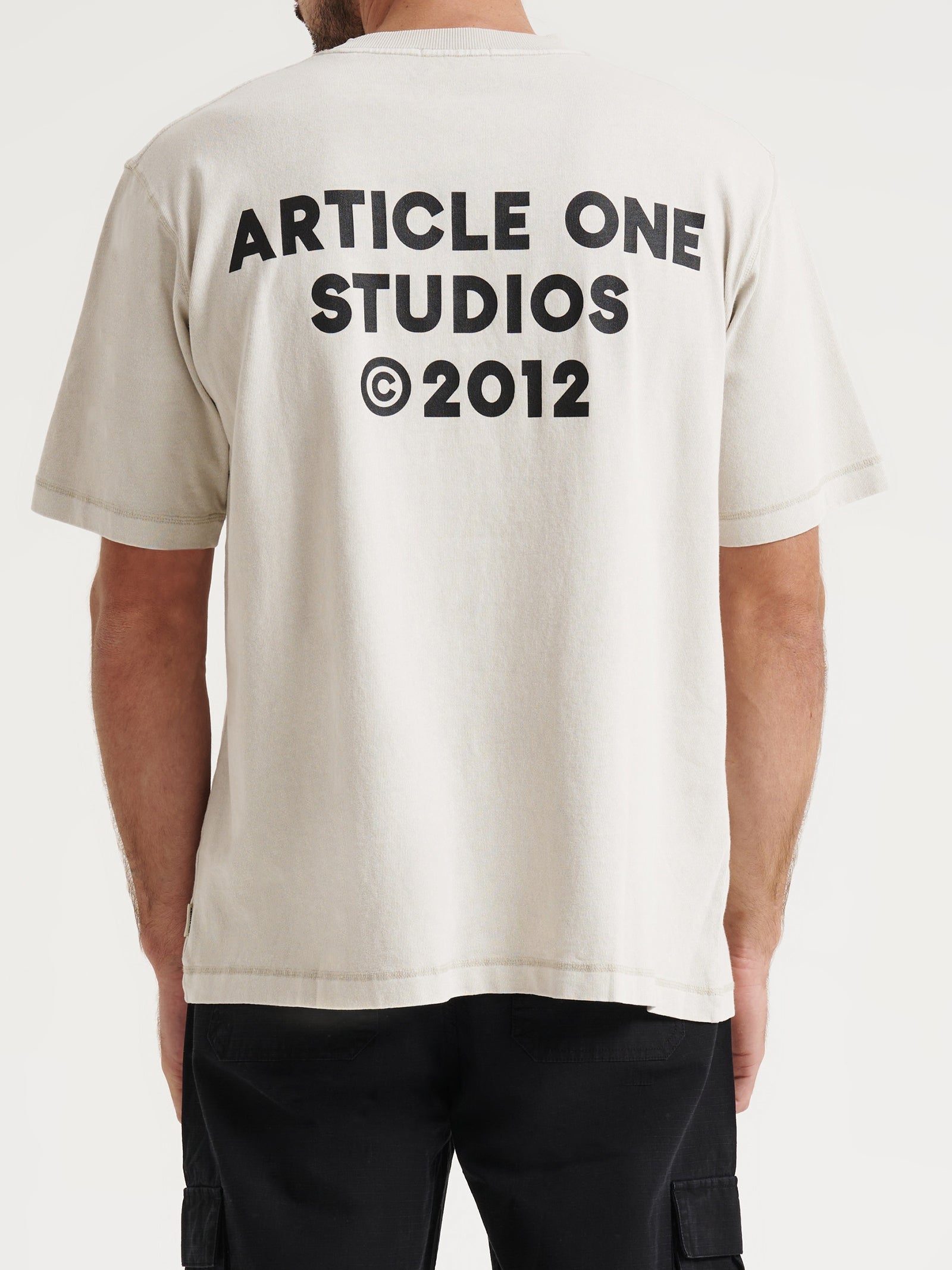 Studio Logo T-Shirt in Ecru