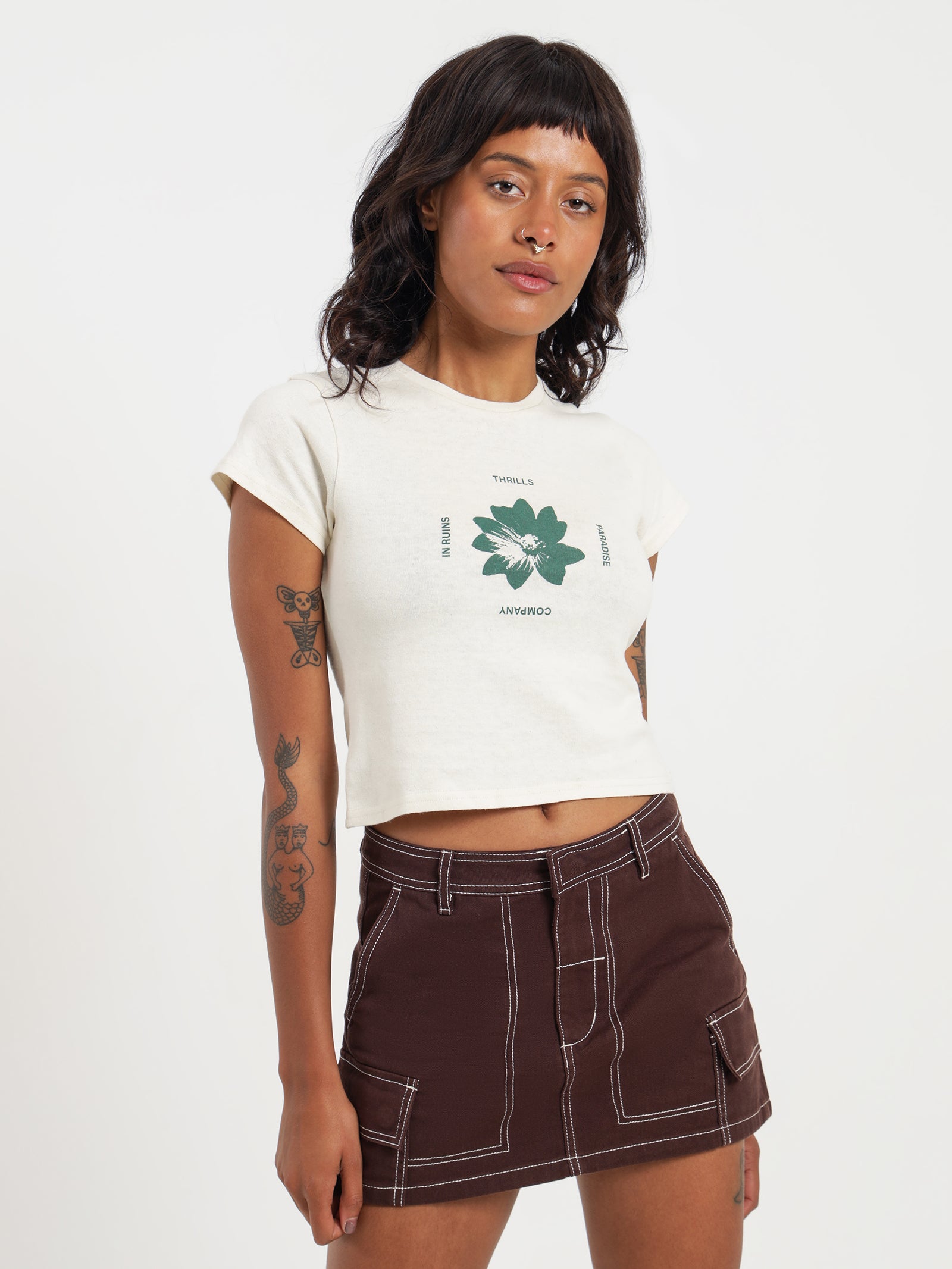 Love Me Not Hemp Mini T-Shirt in Unbleached