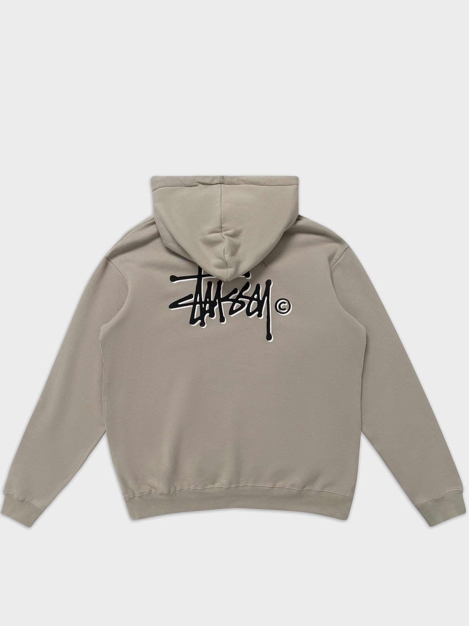 Shadow Graffiti Hoodie in Stone Grey