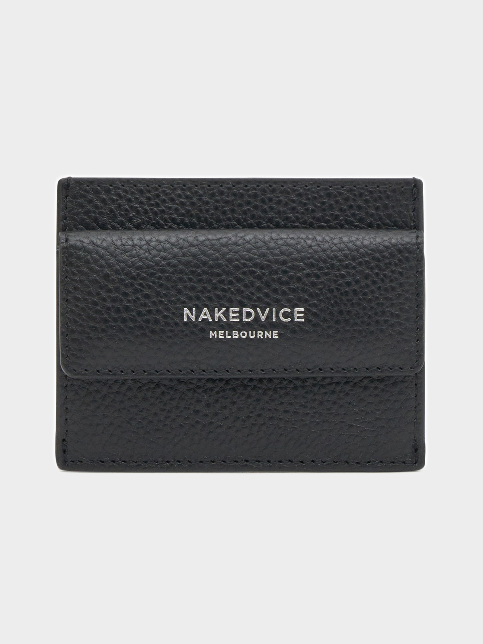 The Kelly Wallet in Black & Silver