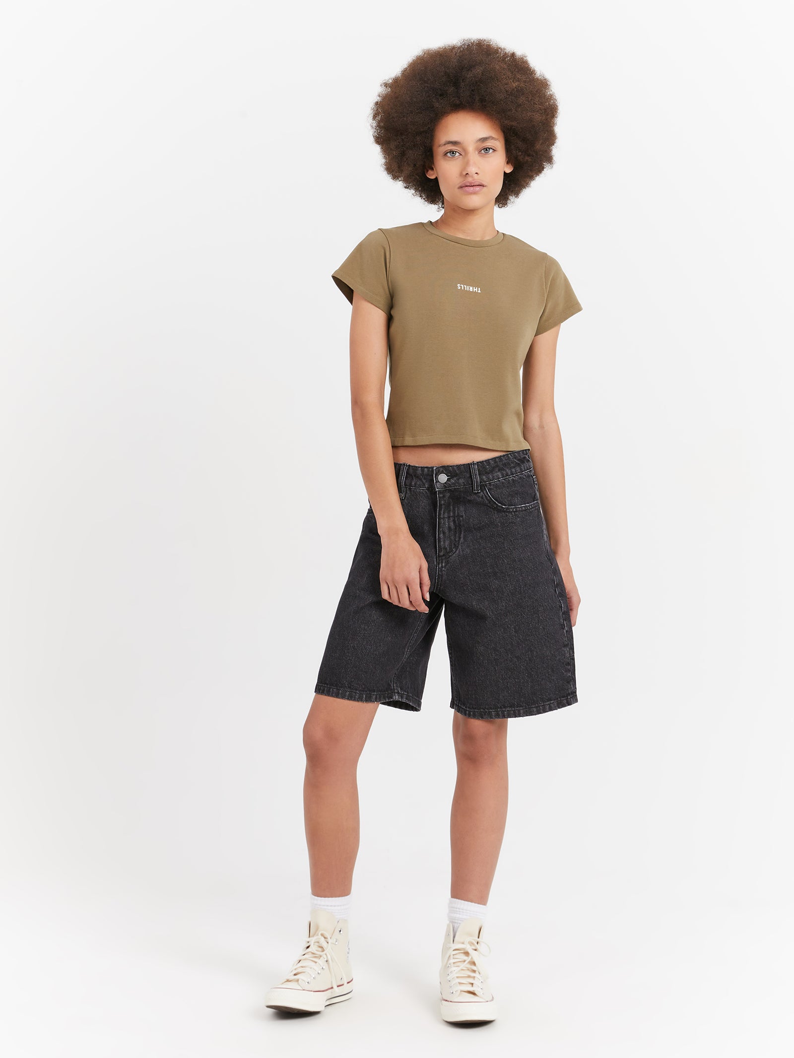 Minimal Thrills Mini T-Shirt in Aloe