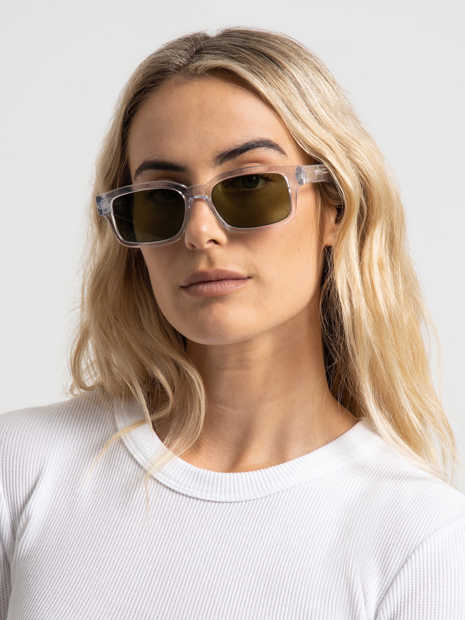 Recarmito Sunglasses in Crystal Clear