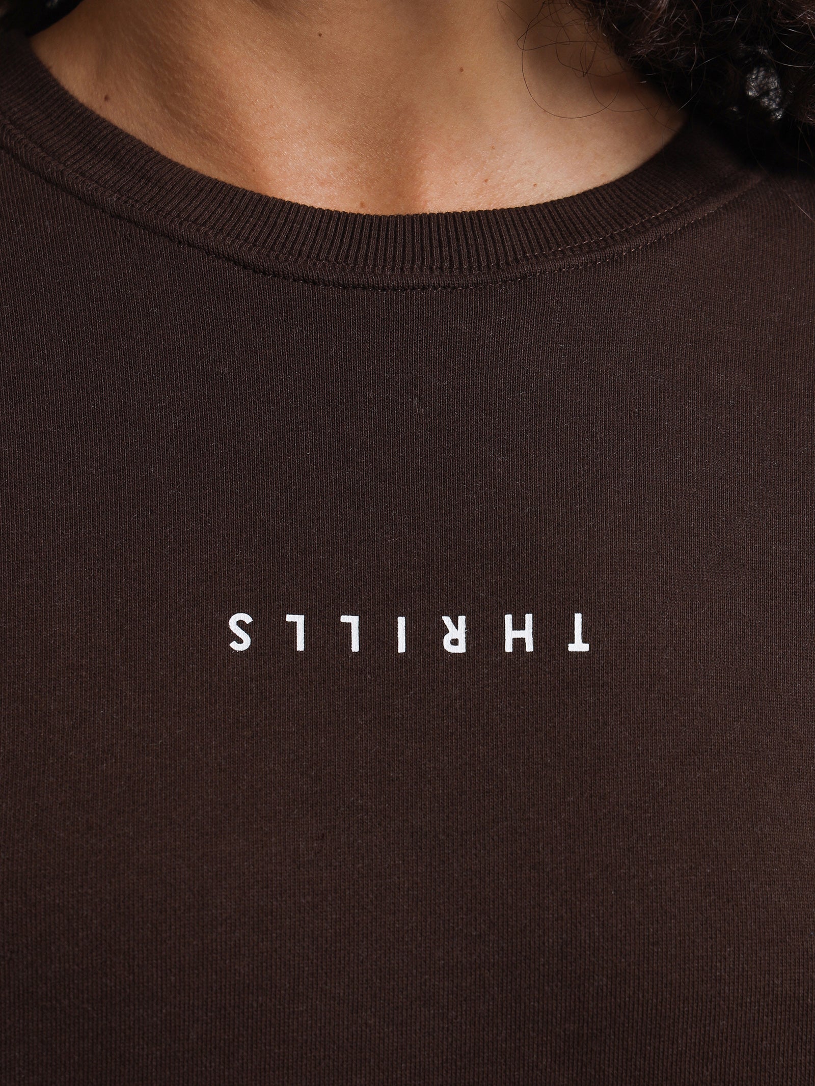 Minimal Thrills Crew in Brown