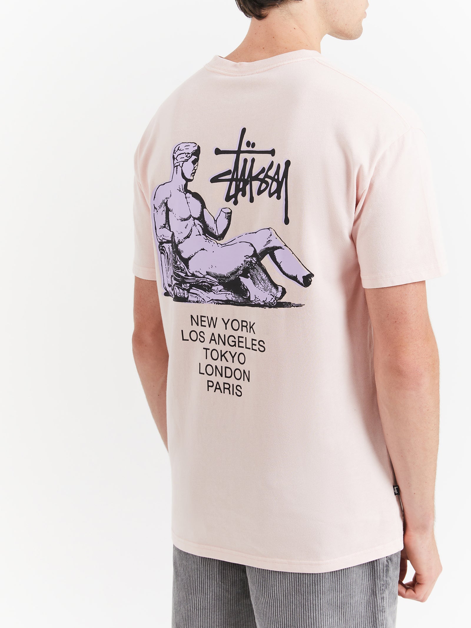 Dionysos Heavyweight T-Shirt in Pigment Washed Pink