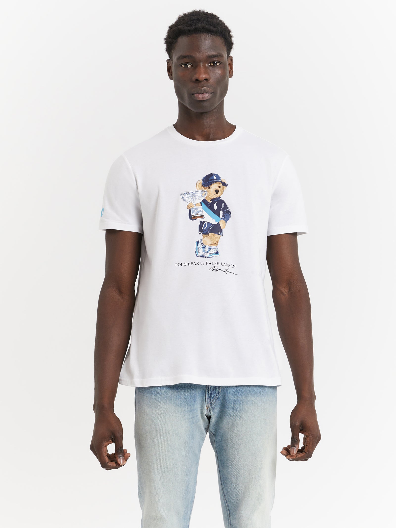 Australian Open Short Sleeve T Shirt in Pure White