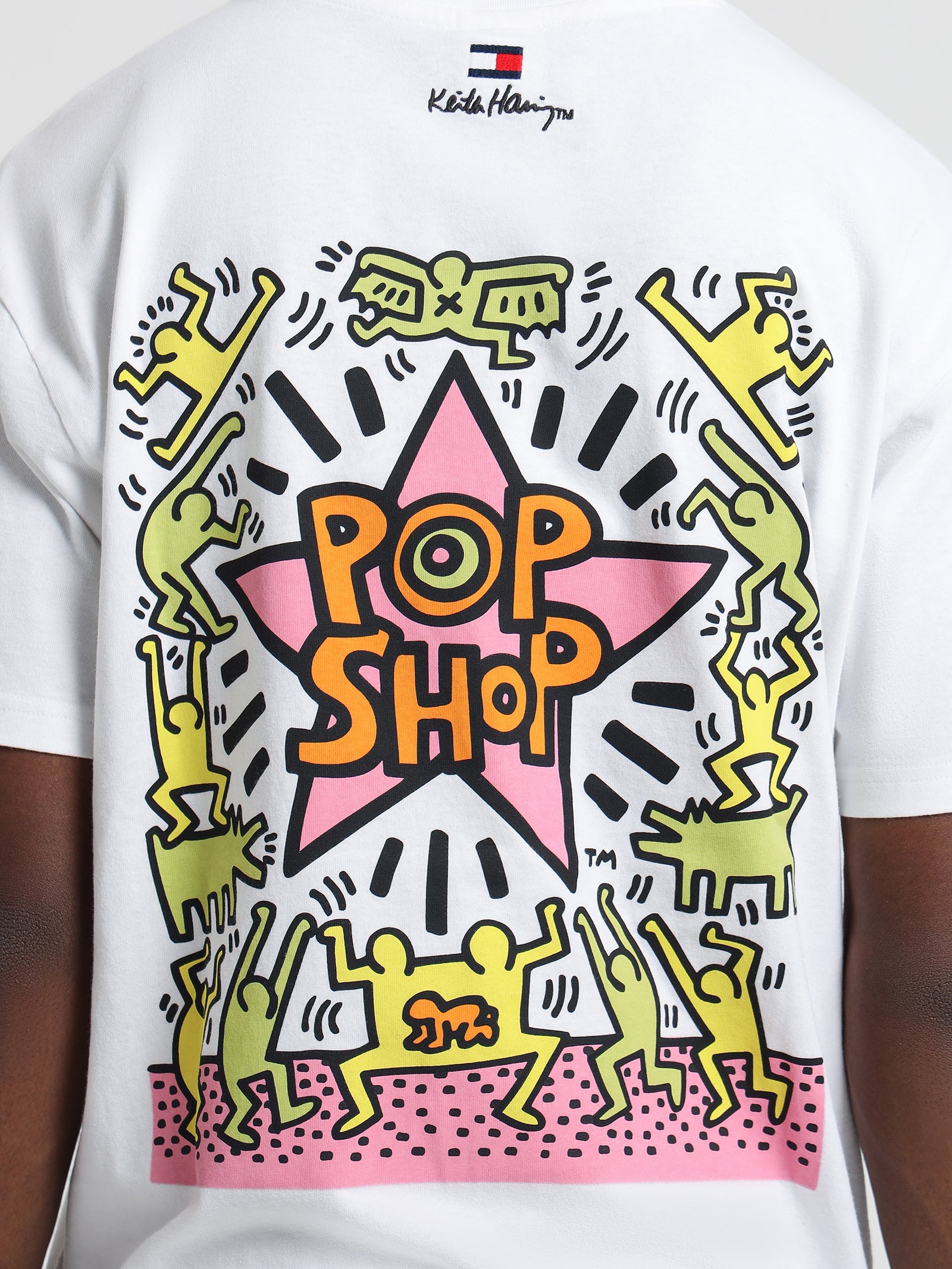 Keith Haring T-Shirt in White & Pop Shop