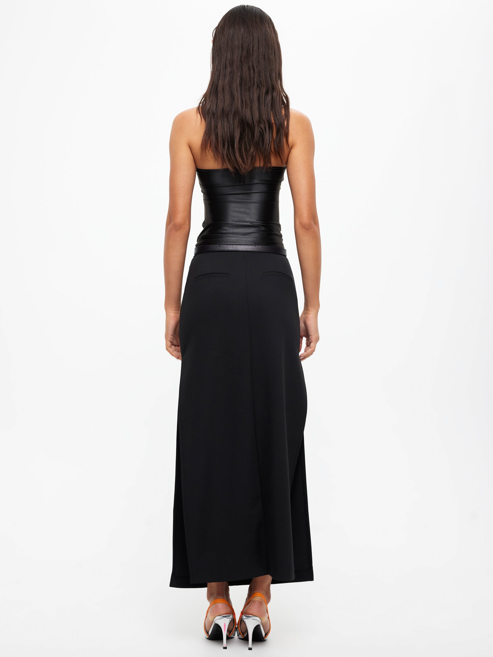 Minimalist Maxi Skirt in Onyx