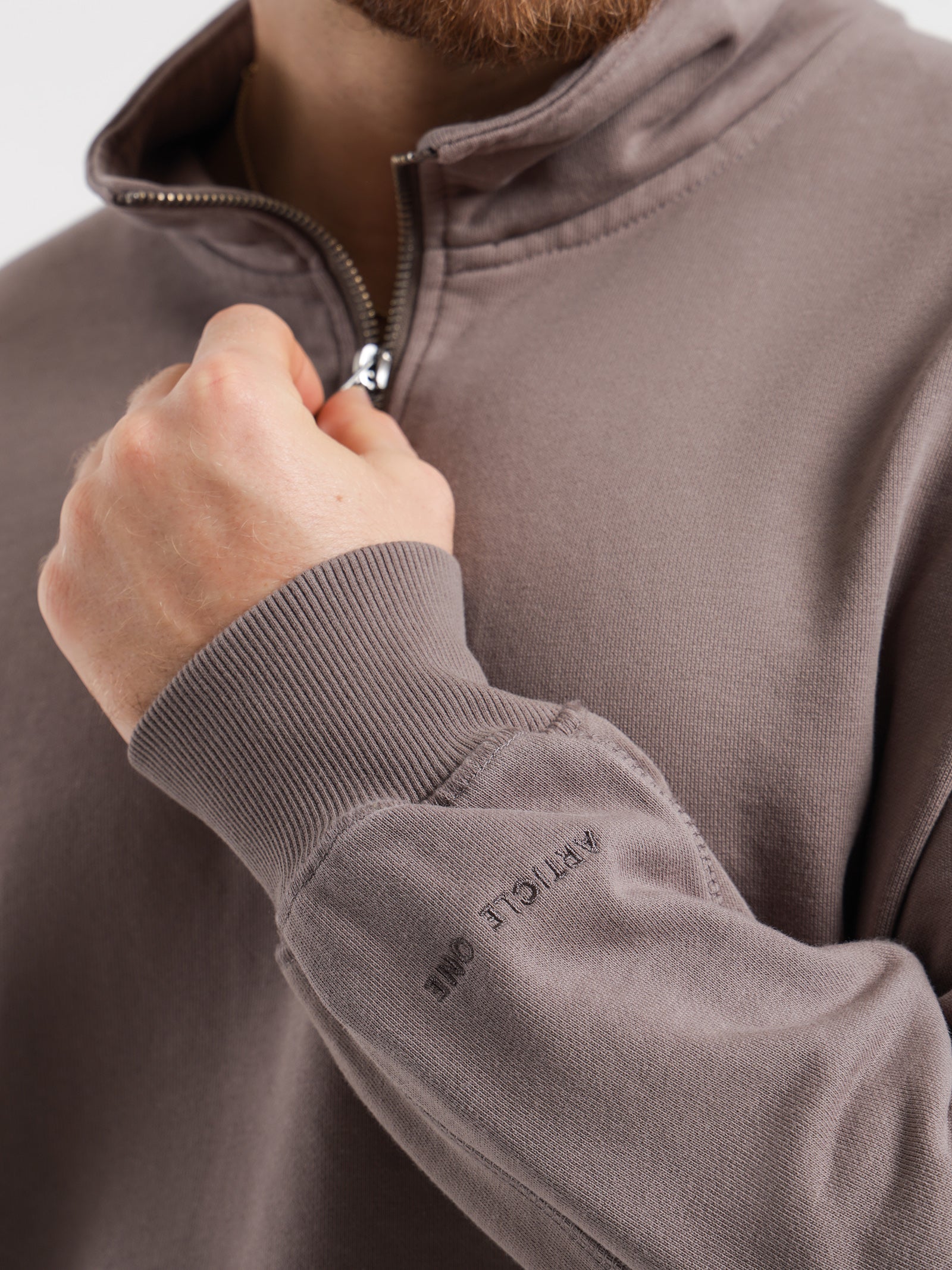 Fabian Zip Fleece in Ash