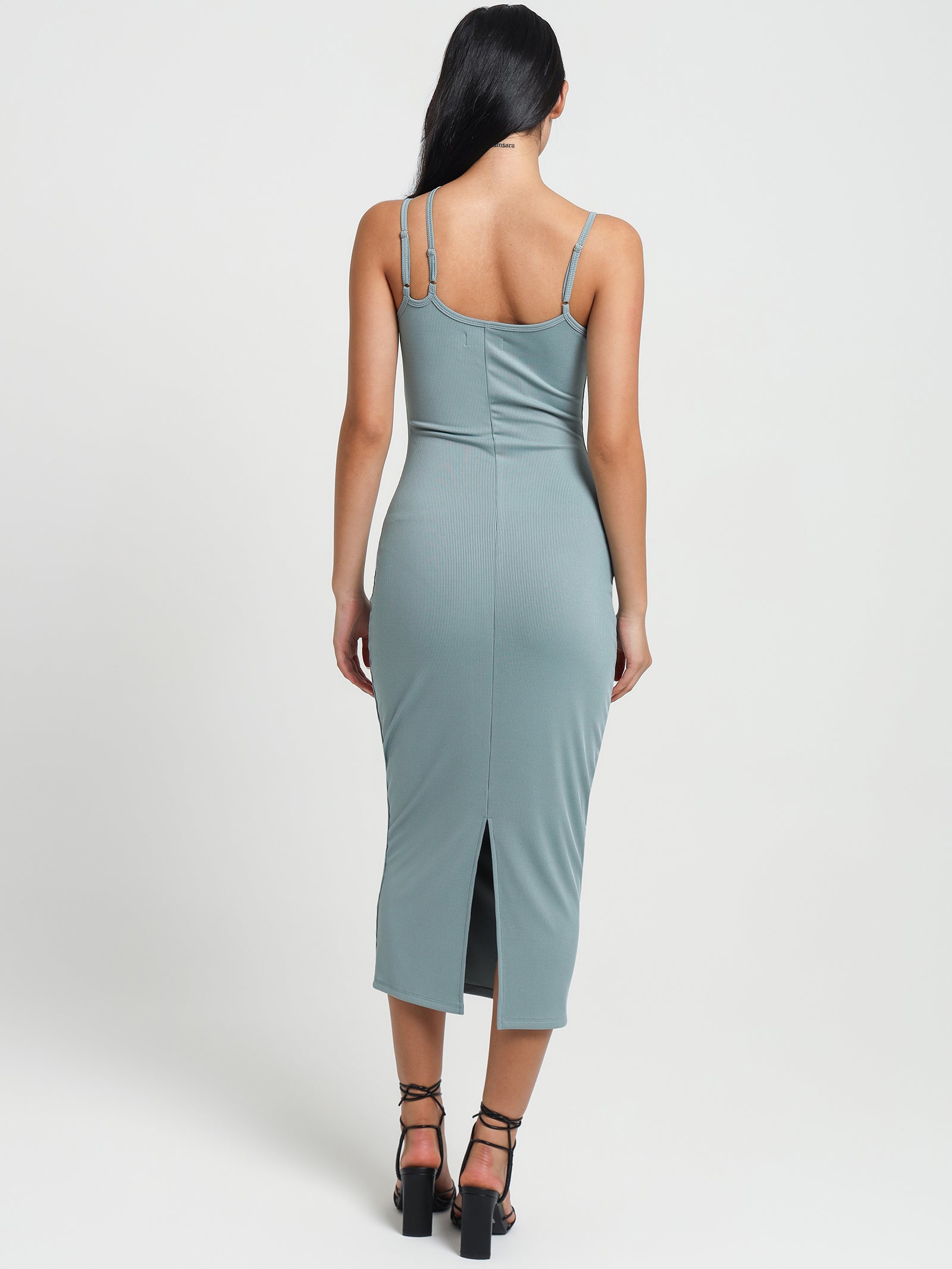 Adelita Midi Dress in Seafoam