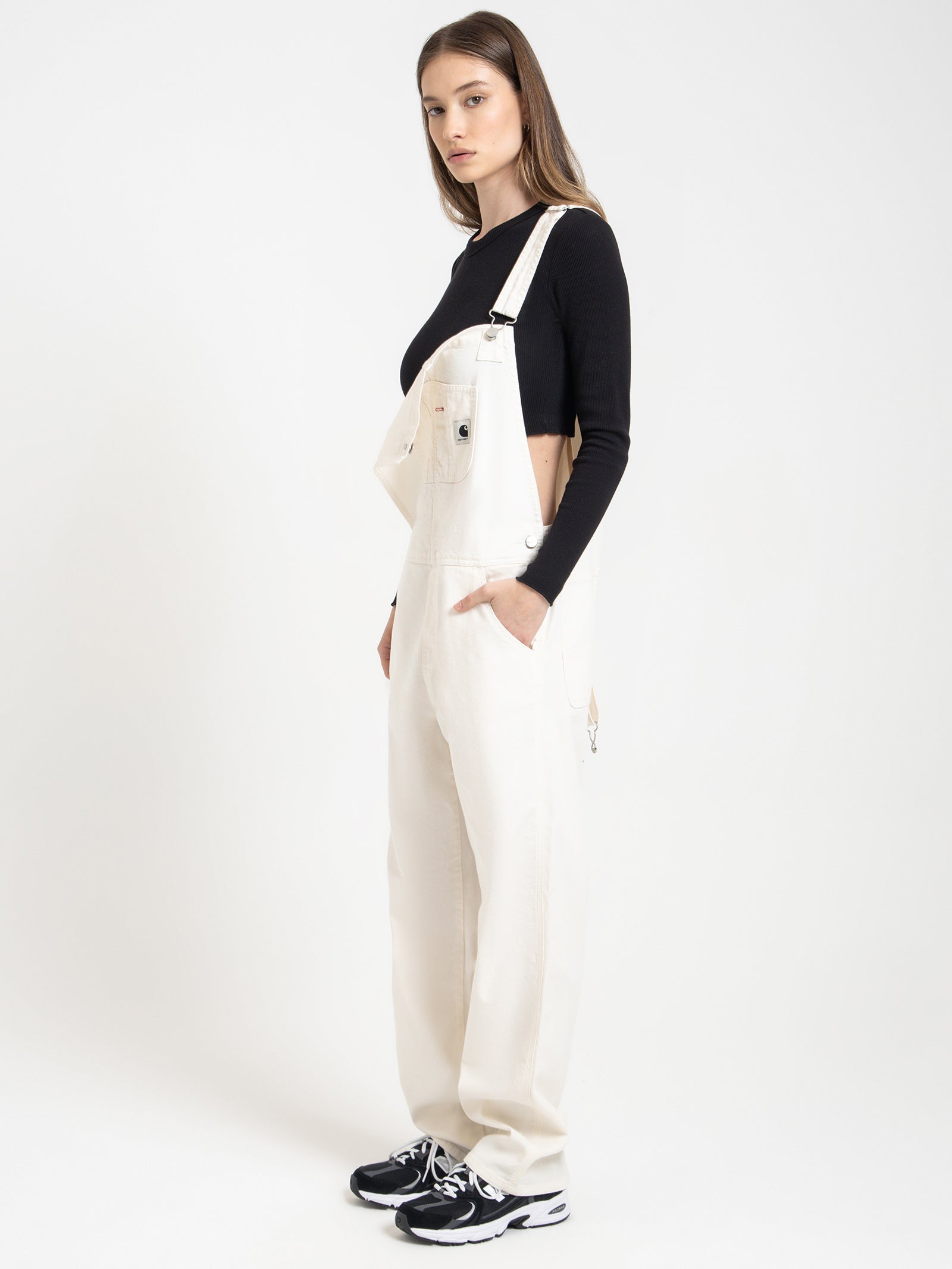 Bib Overalls Straight in Wax White