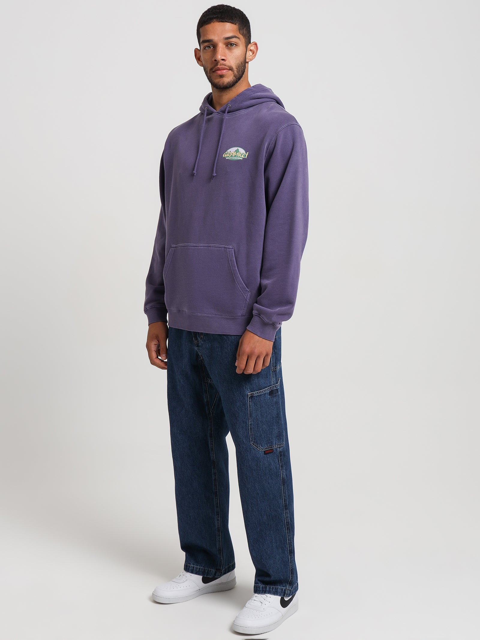 Summit Hooded Sweatshirt in Purple Pigment