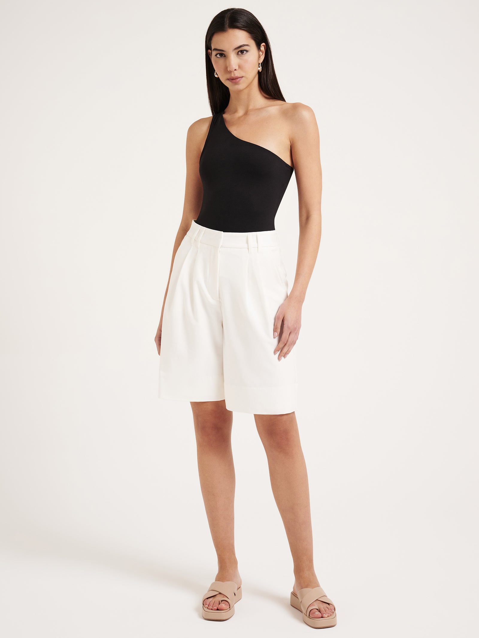 Shanti Tailored Shorts in White