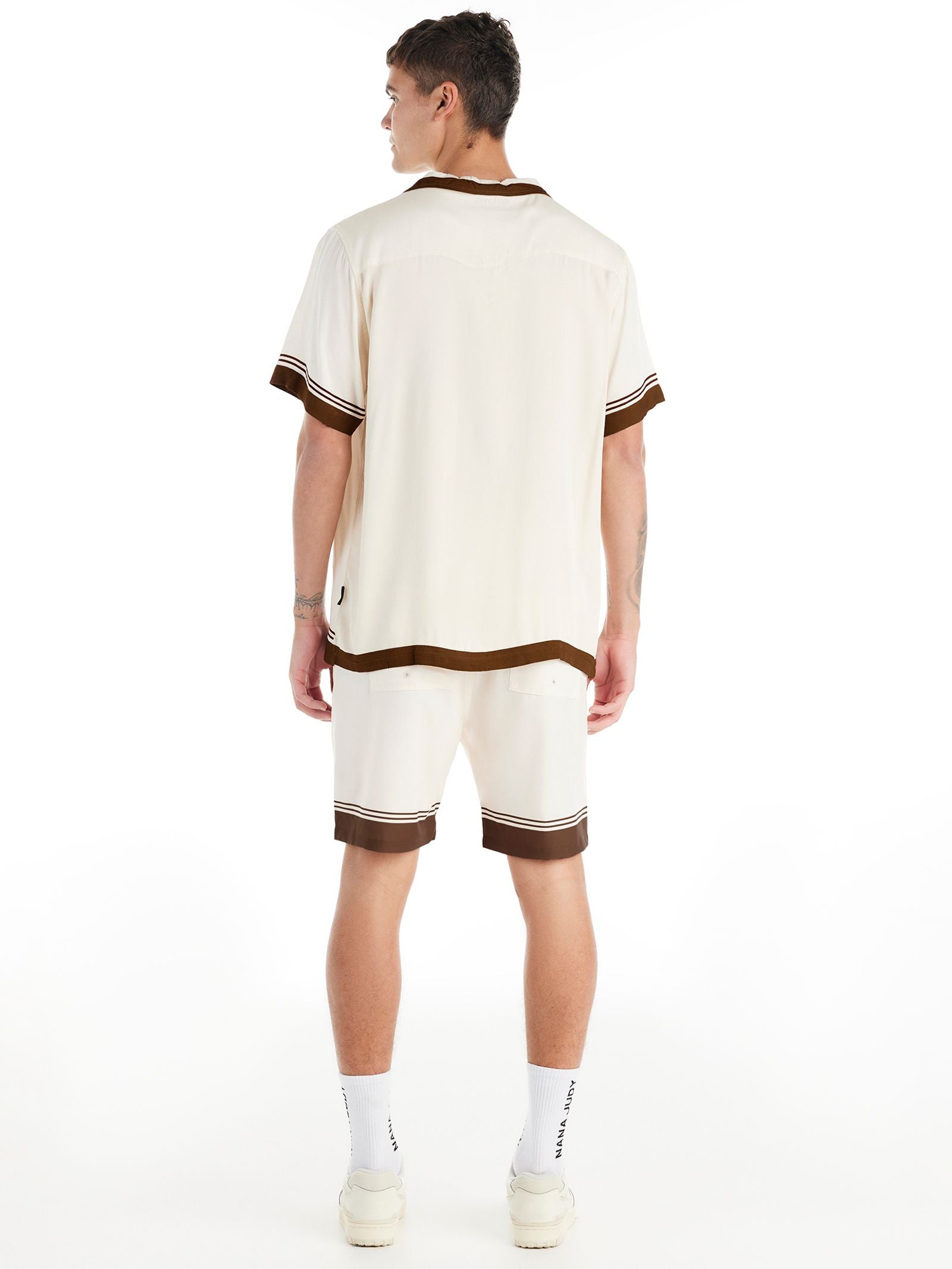 Lewis Short Sleeve Shirt in Bone