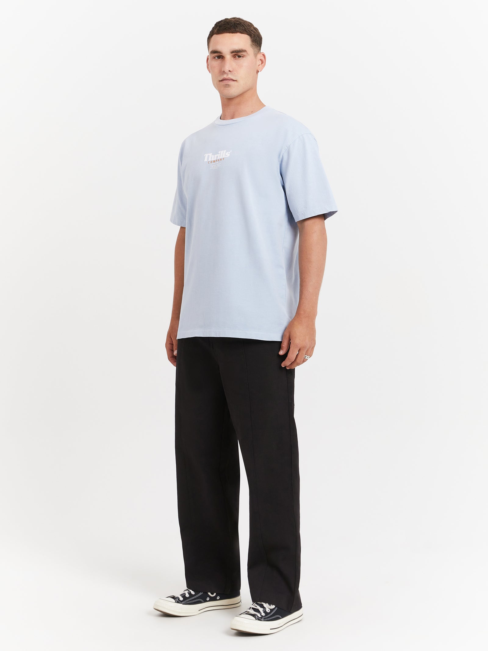 Definition Oversized Fit T-Shirt in Baby Blue