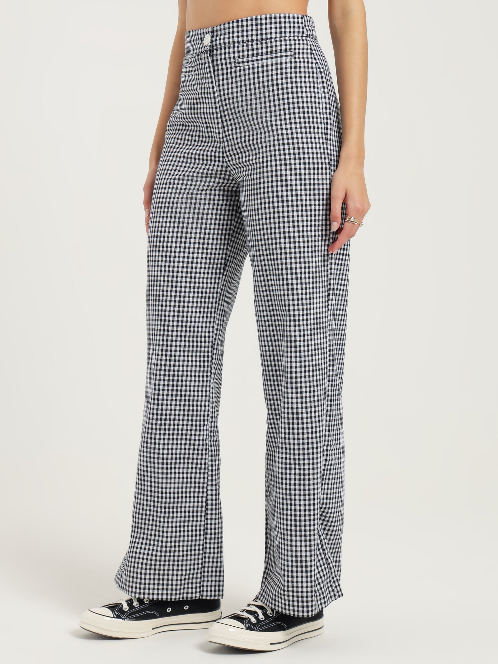 Tully Pants in Black Gingham