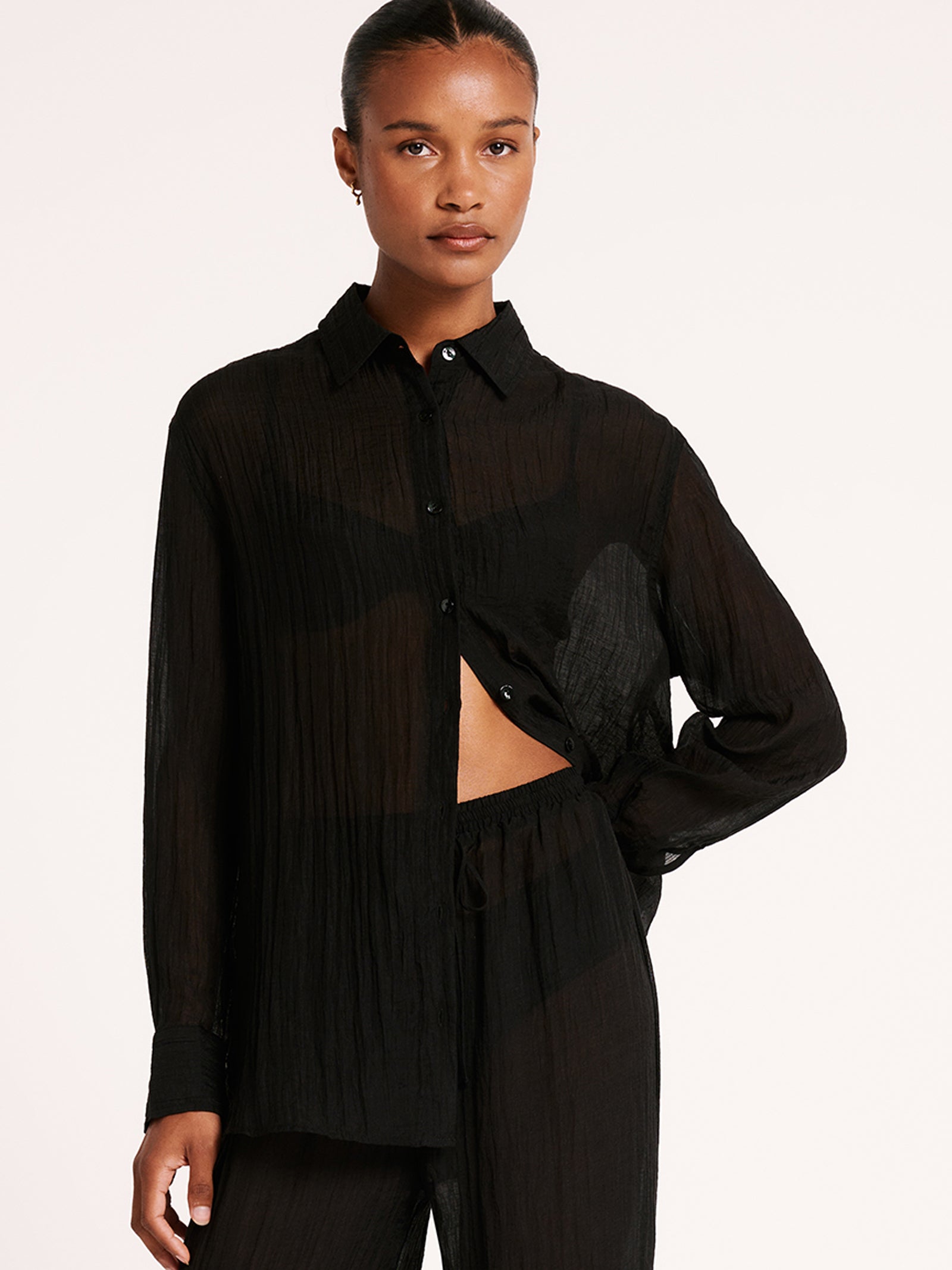 Carmen Shirt in Black