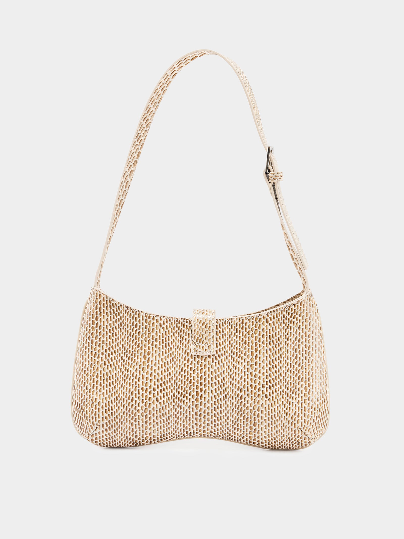 The Rose Short Strap Shoulder Bag in Snake