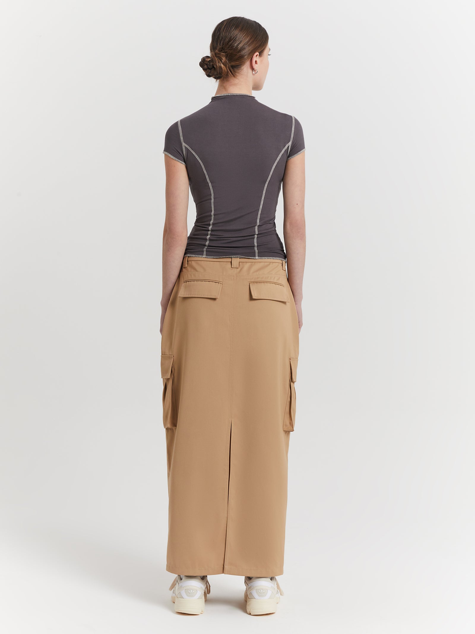 Calle Utility Skirt in Parchment