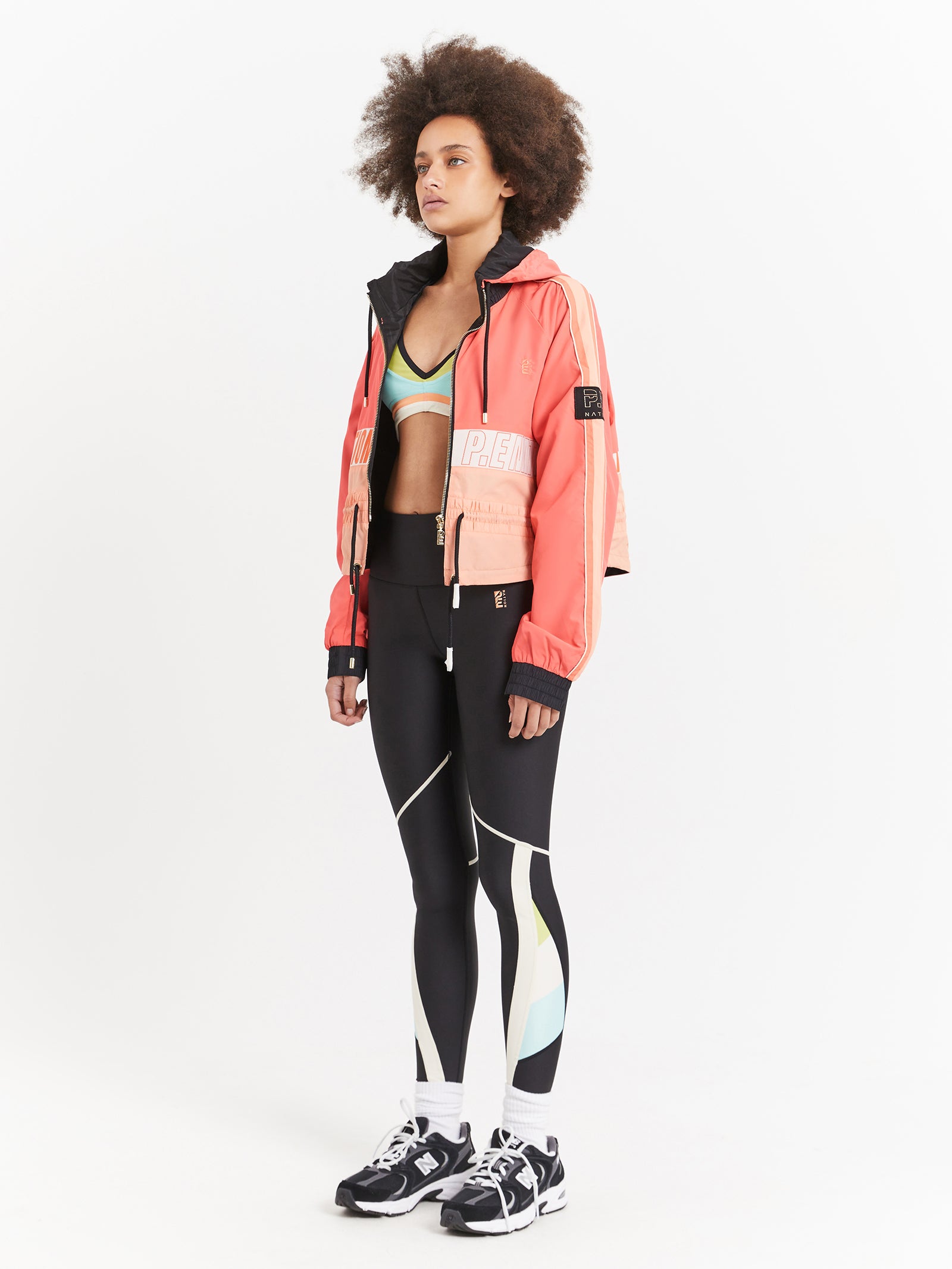 Cropped Man Down Jacket in Diva Pink