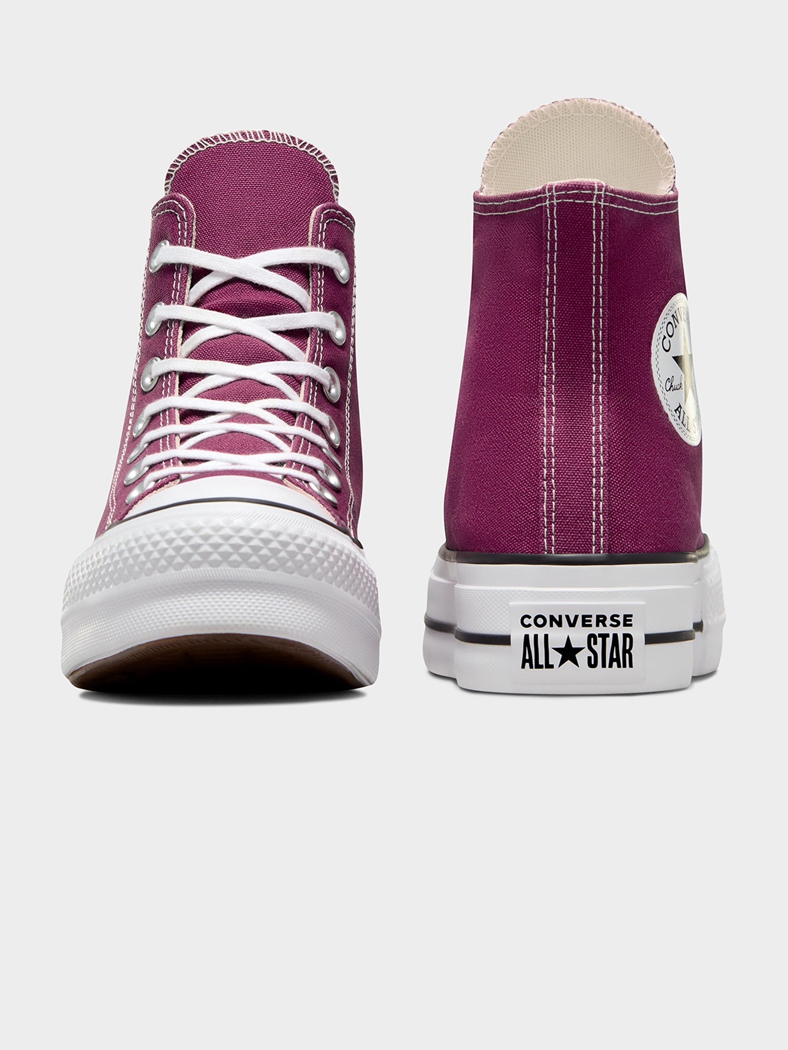 Womens Chuck Taylor All Star Lift High Top Sneakers in Legend Berry