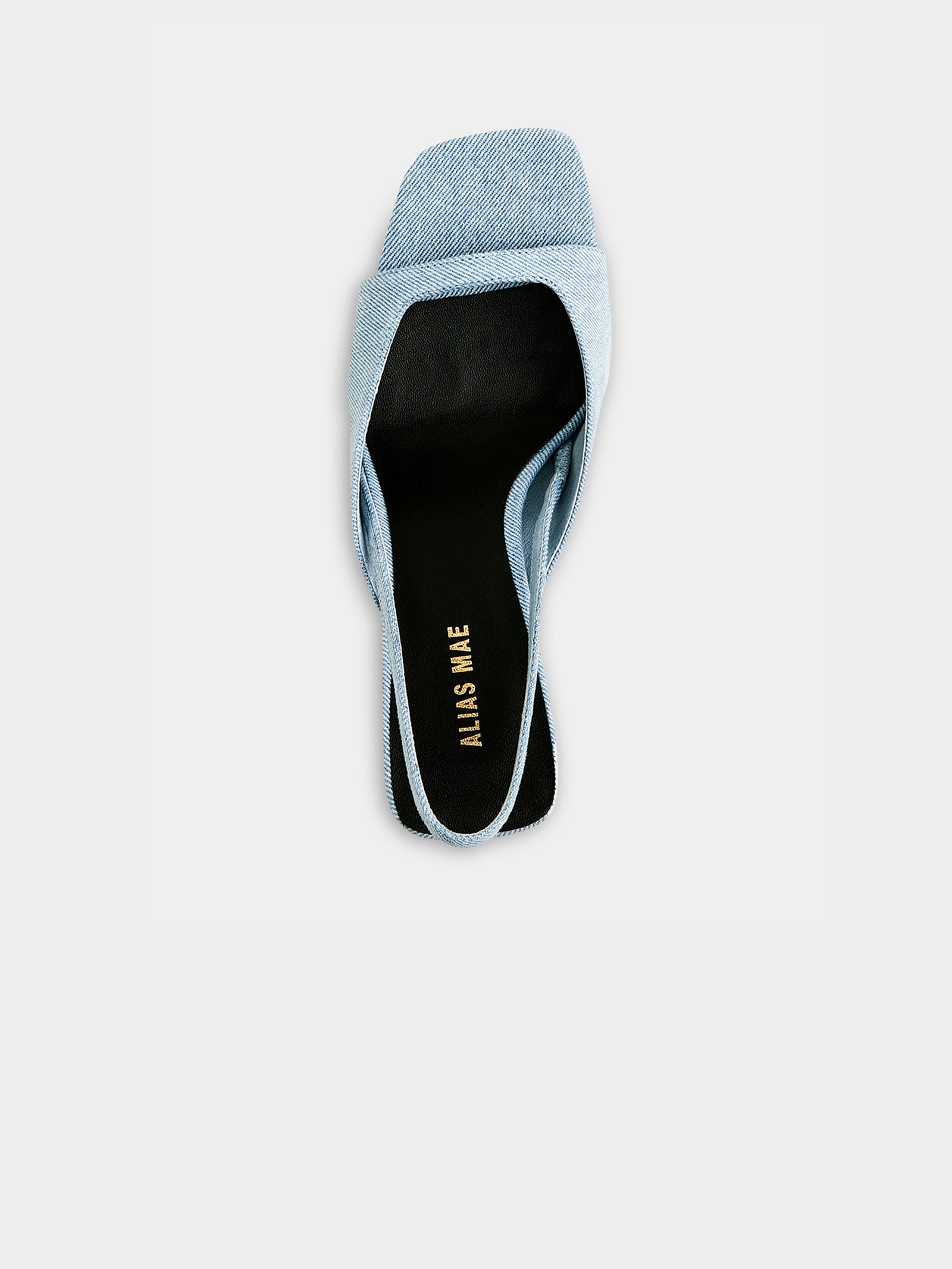 Emma Heels in Light Denim