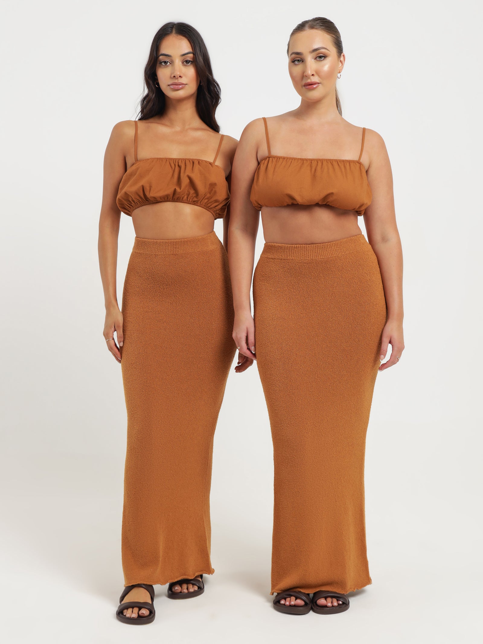 Mimi Maxi Skirt in Toffee