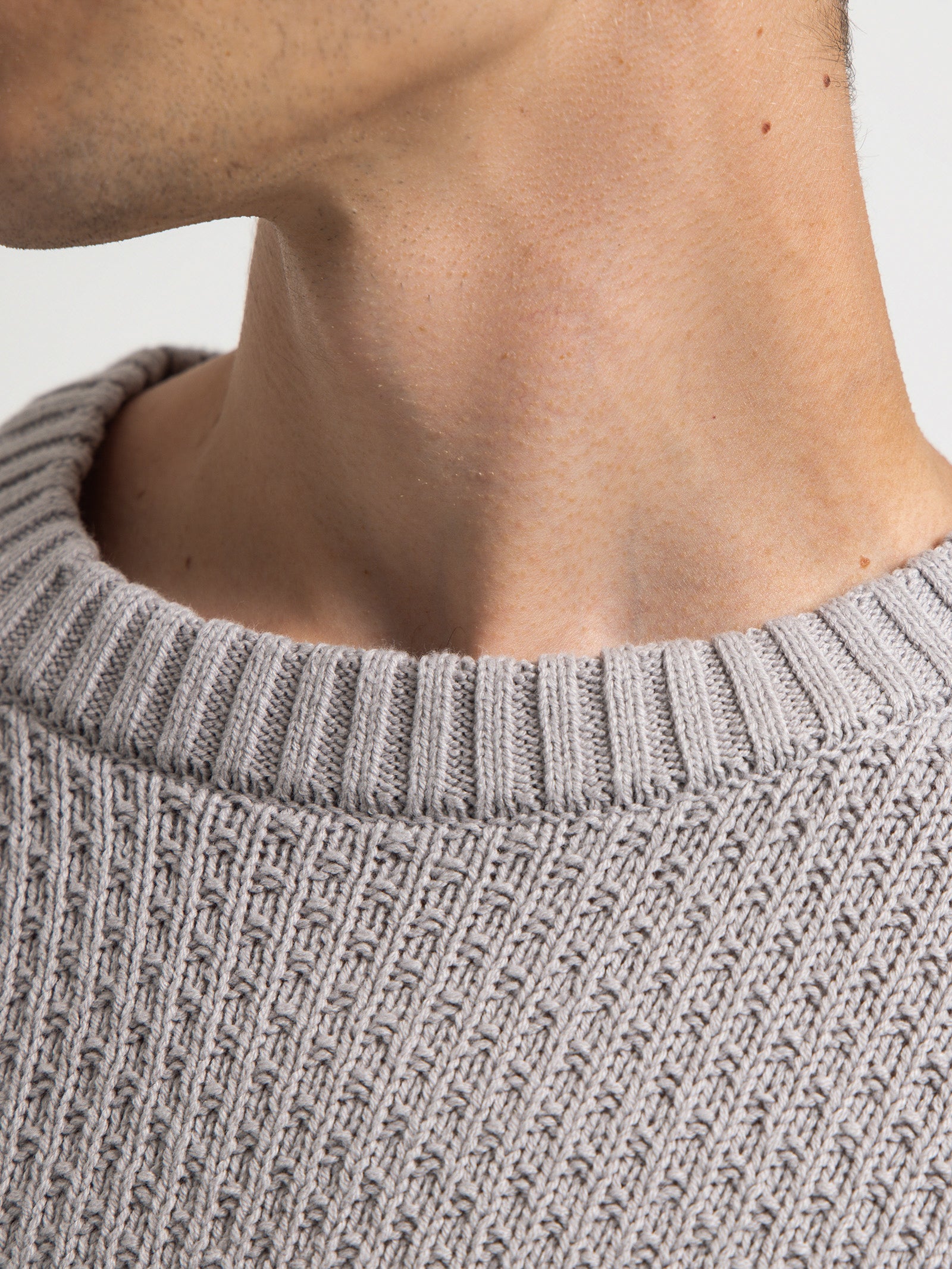 Rowan Knit Sweater in Salt