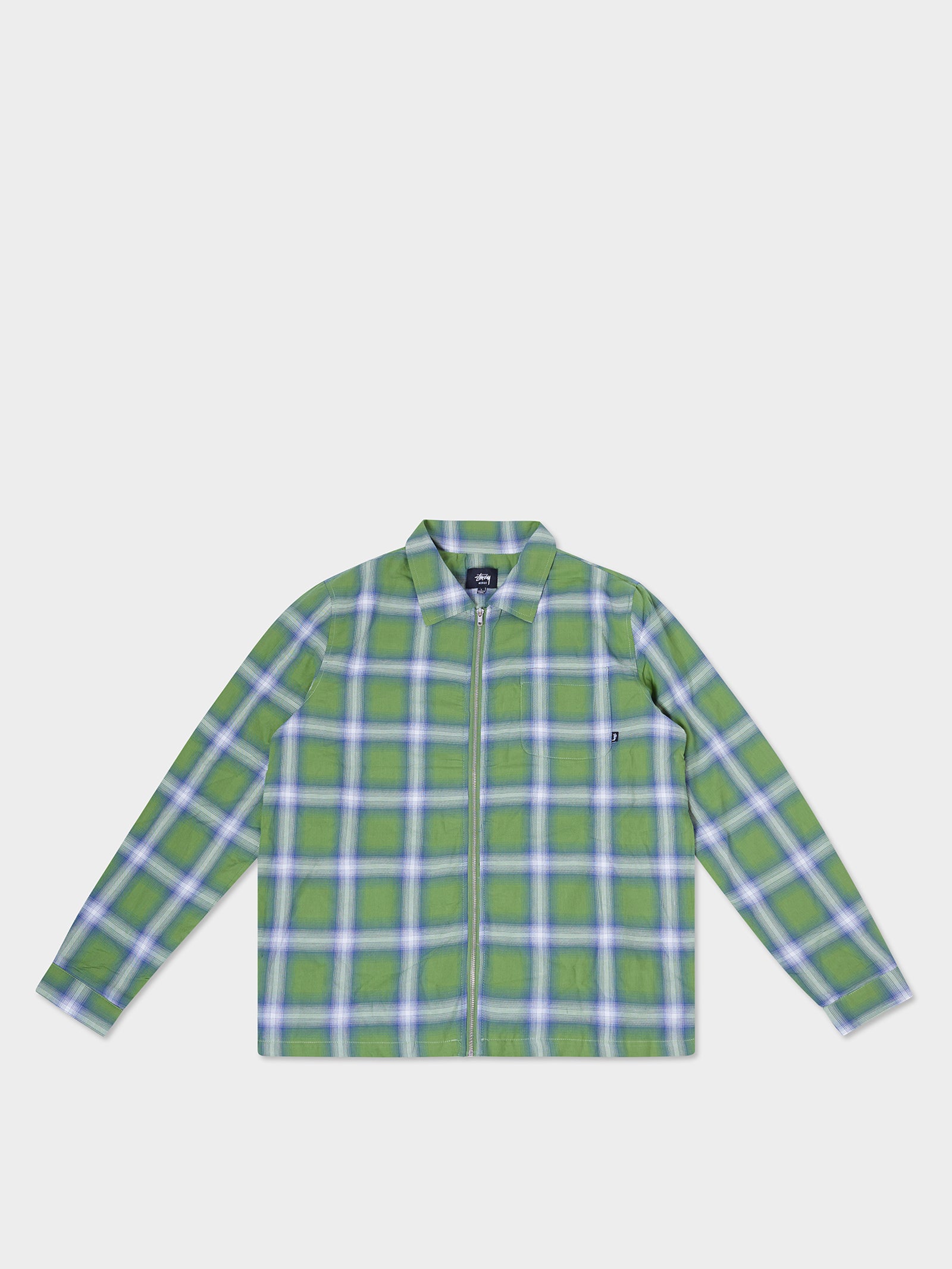 Eddie Plaid Long Sleeve Zip Shirt