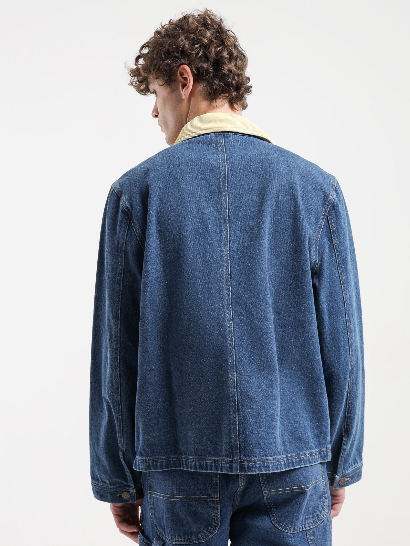 Fair Oaks Denim Jacket in Stone Wash Indigo