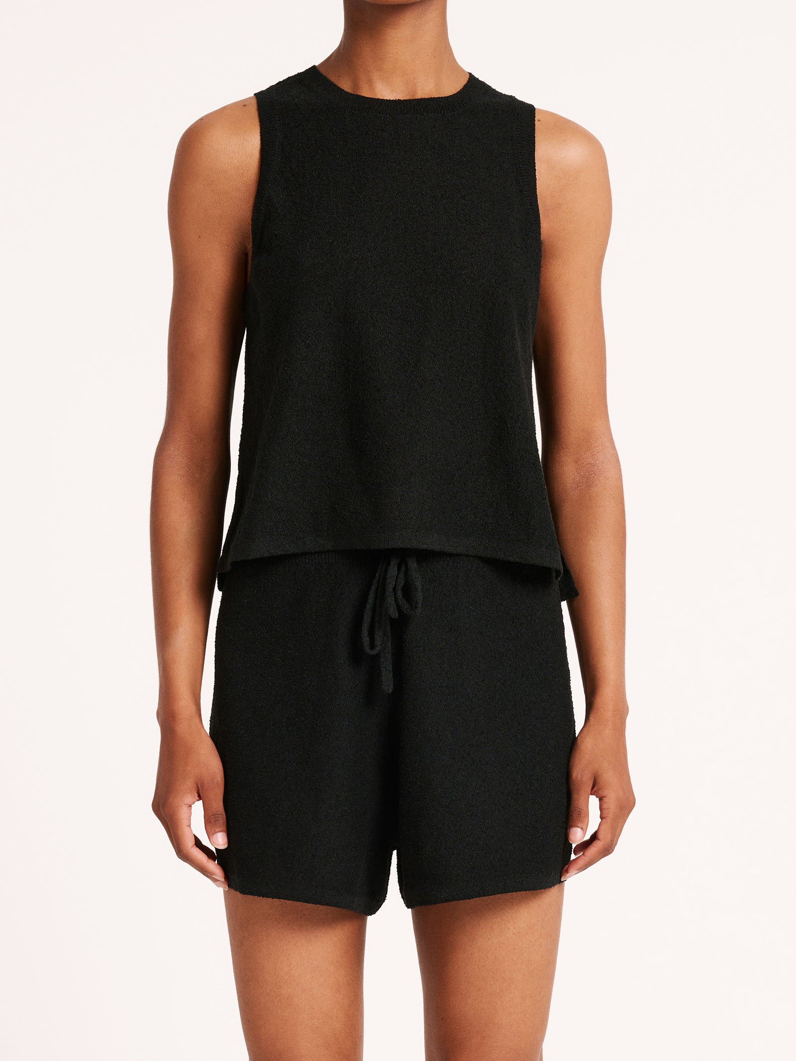 Zosia Knit Tank in Black