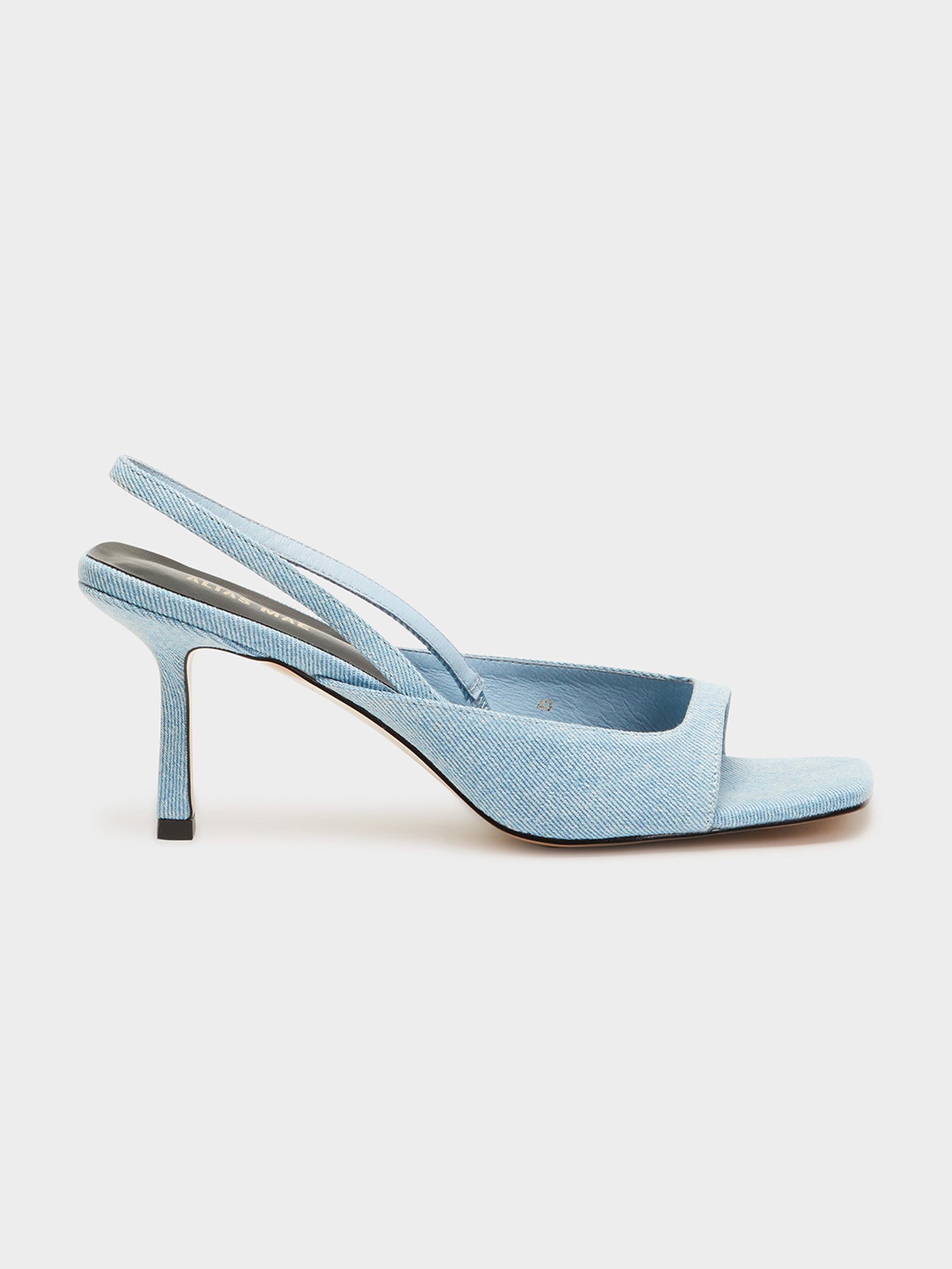 Emma Heels in Light Denim