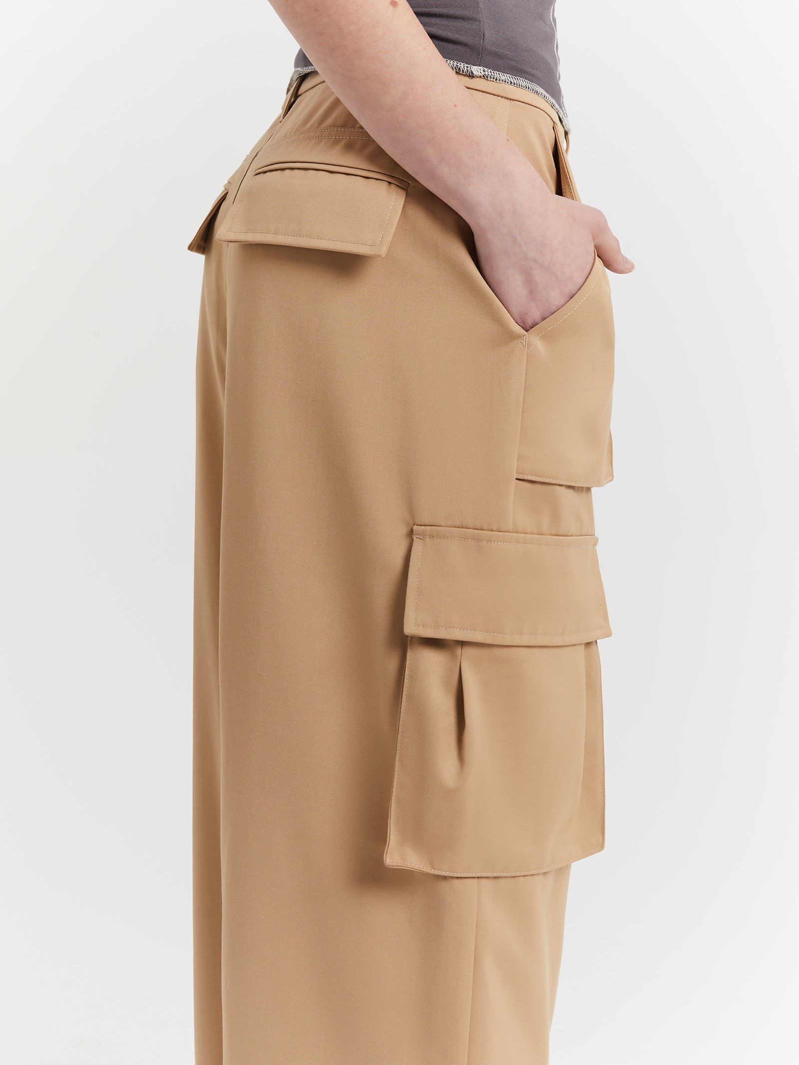 Calle Utility Skirt in Parchment