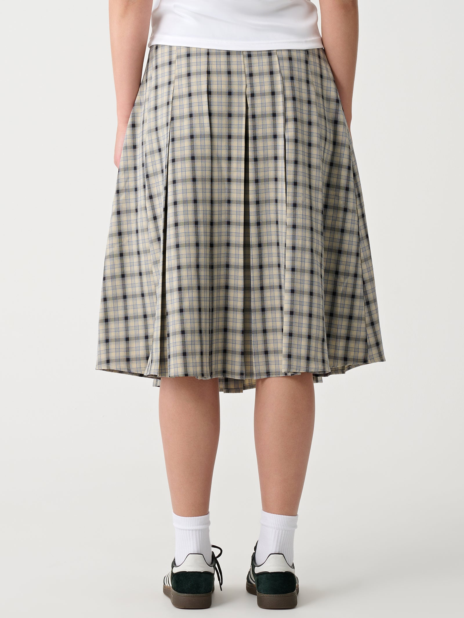 Plaid Midi Skirt