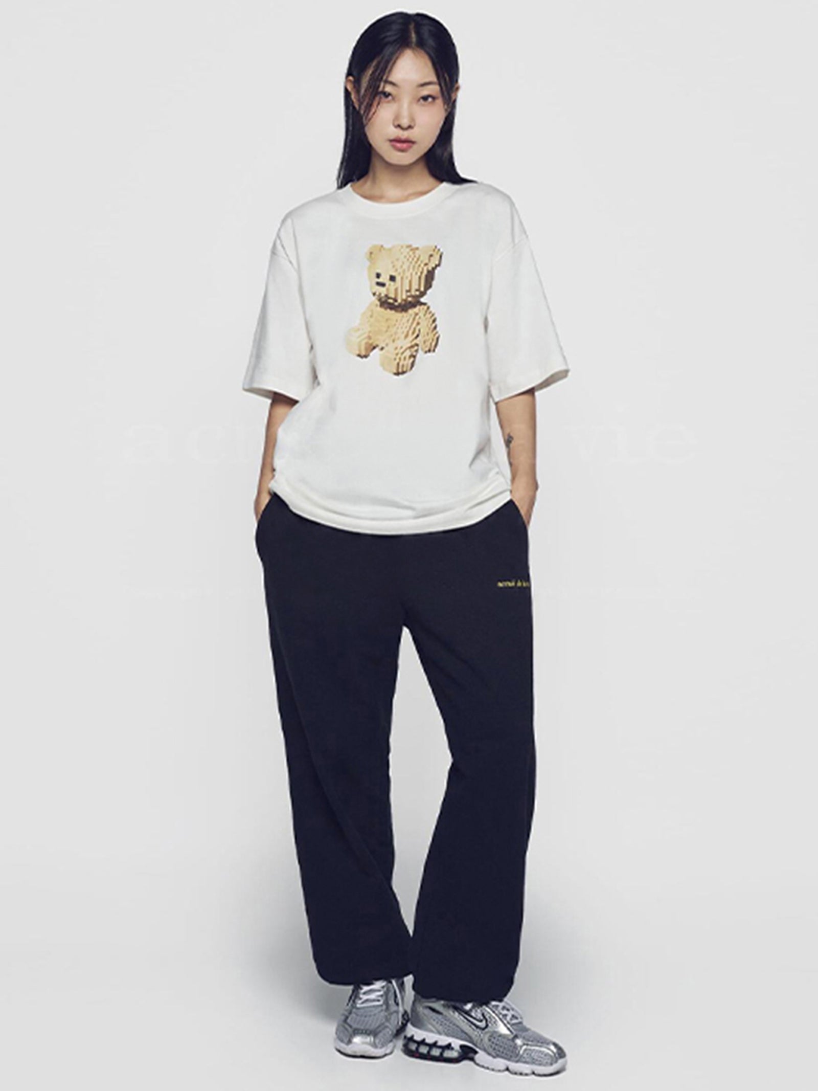 Block Bear Tee In Cream