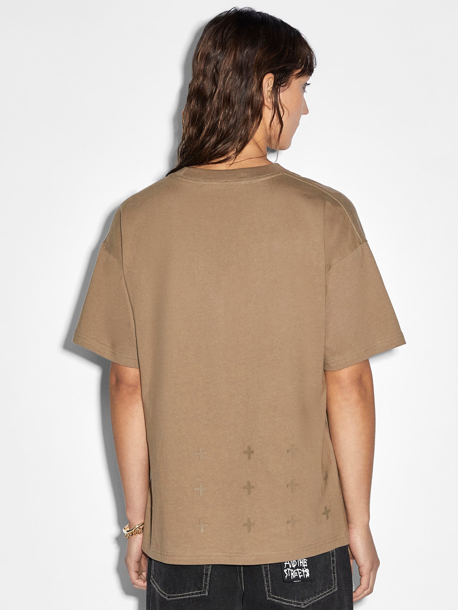 Sott Static Oh G Short Sleeve T-Shirt in Khaki