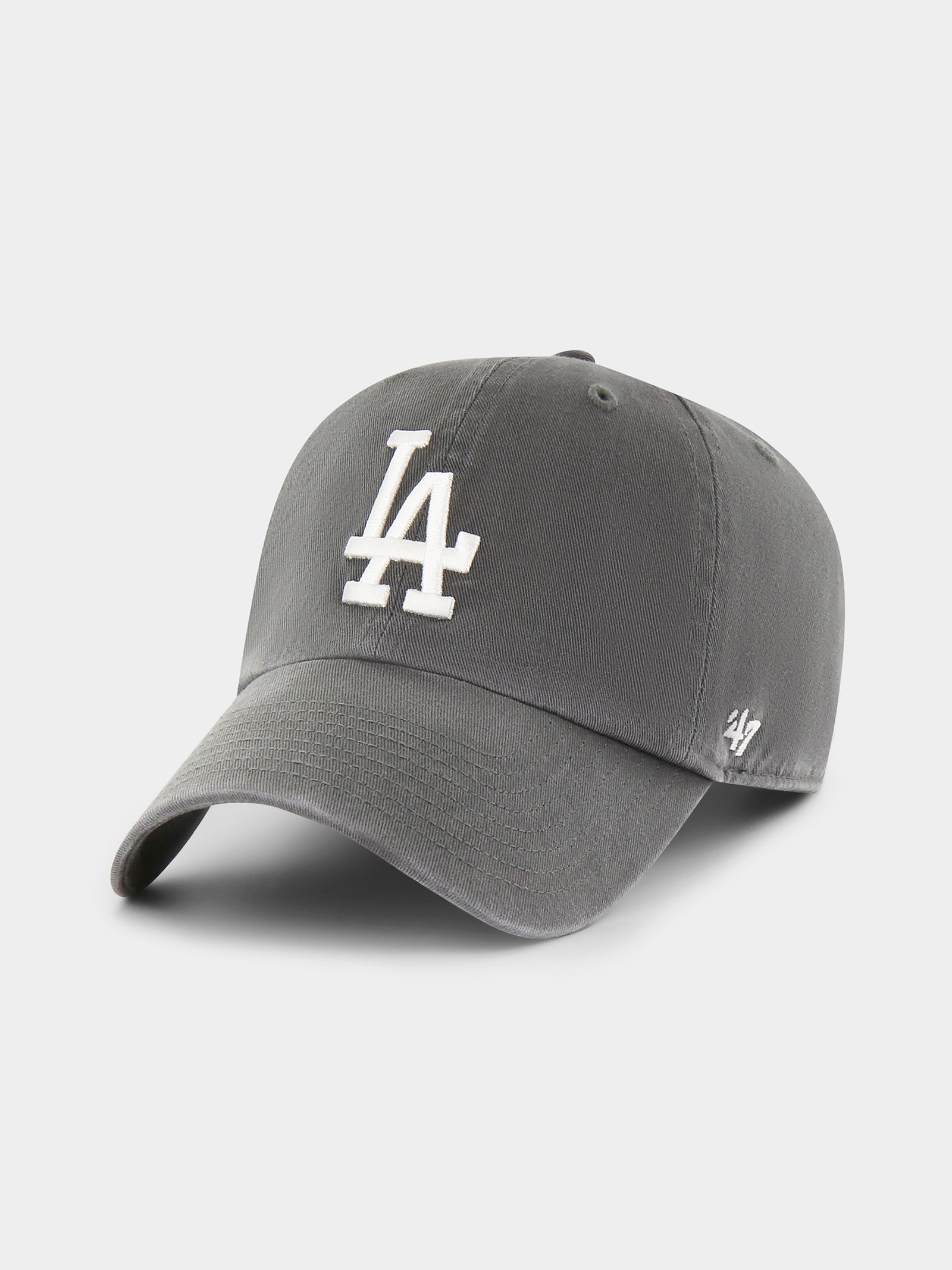 Los Angeles Dodgers Base Runner Cap in Charcoal Grey