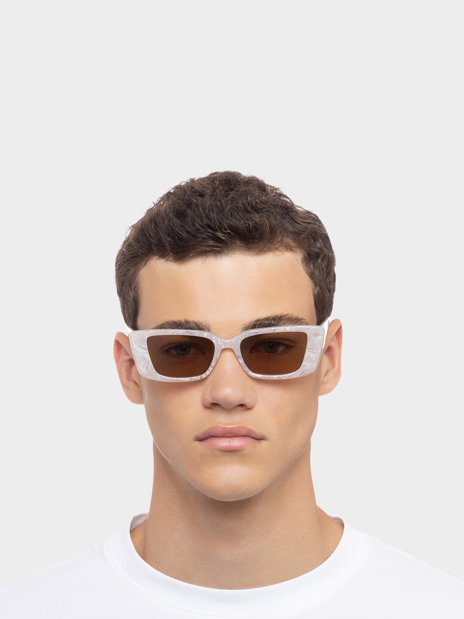 Novae Sunglasses in Linen Marble Tan Tint