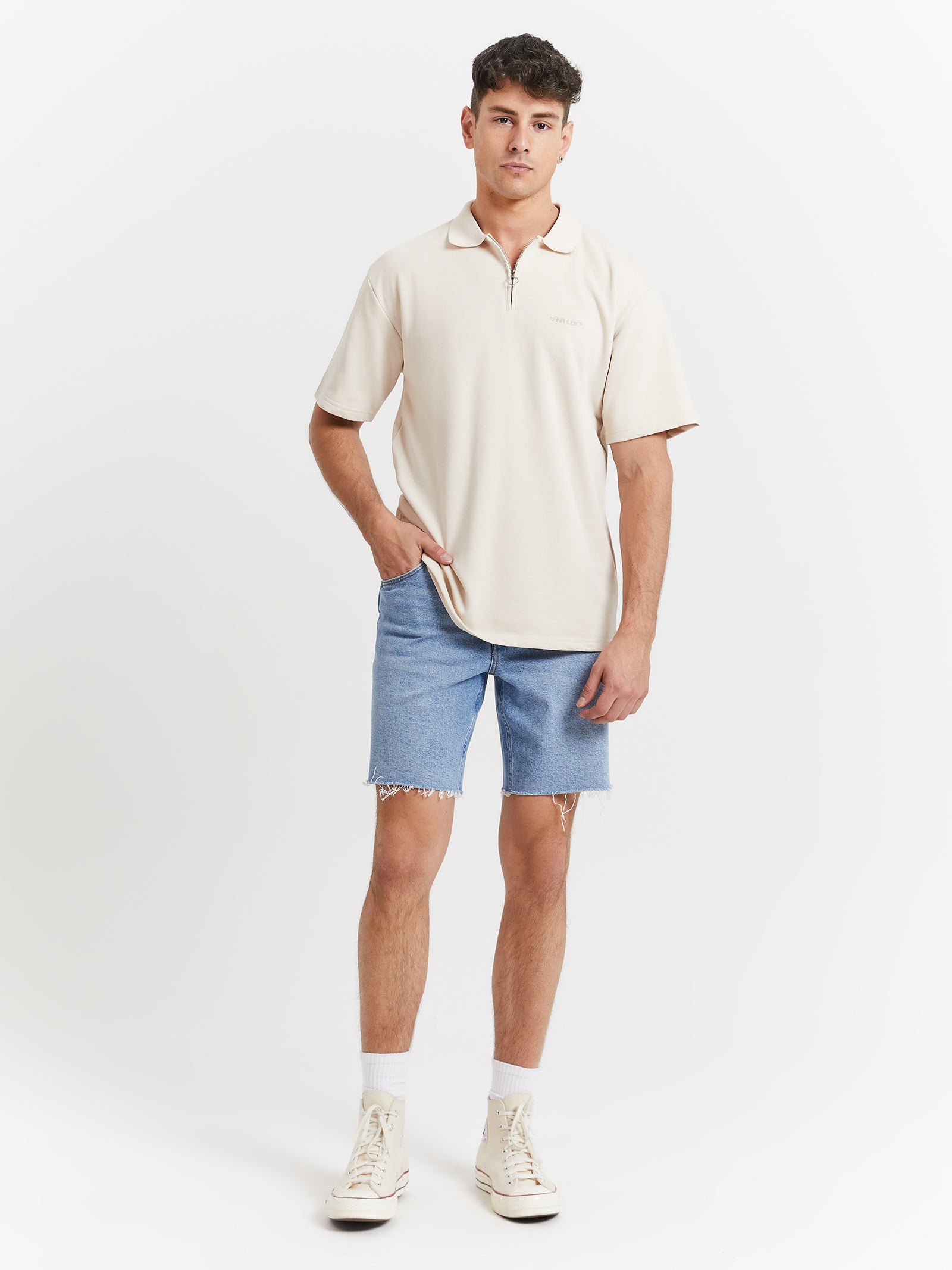 Haven Polo in Bone