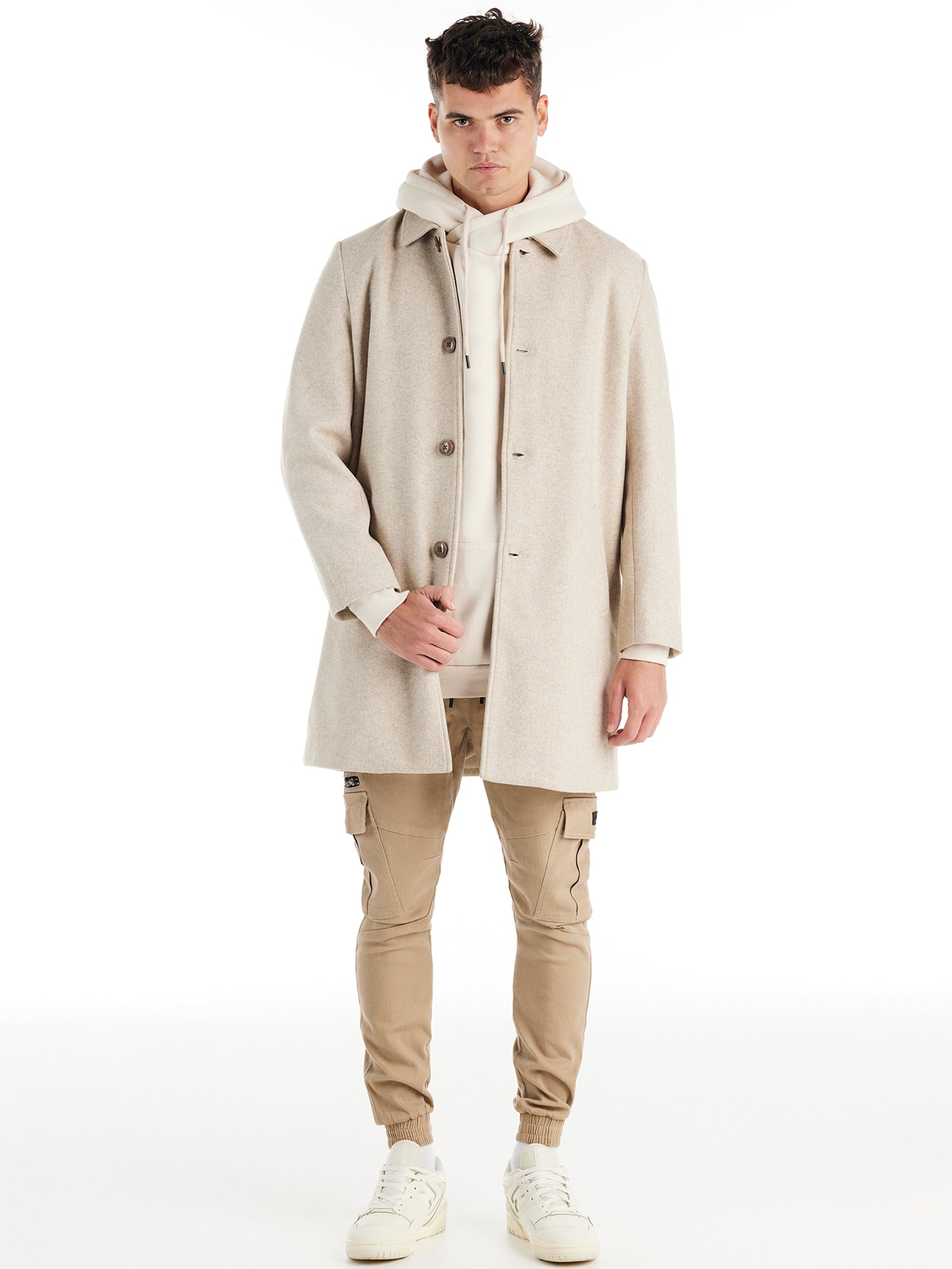 The Butler Coat in Beige