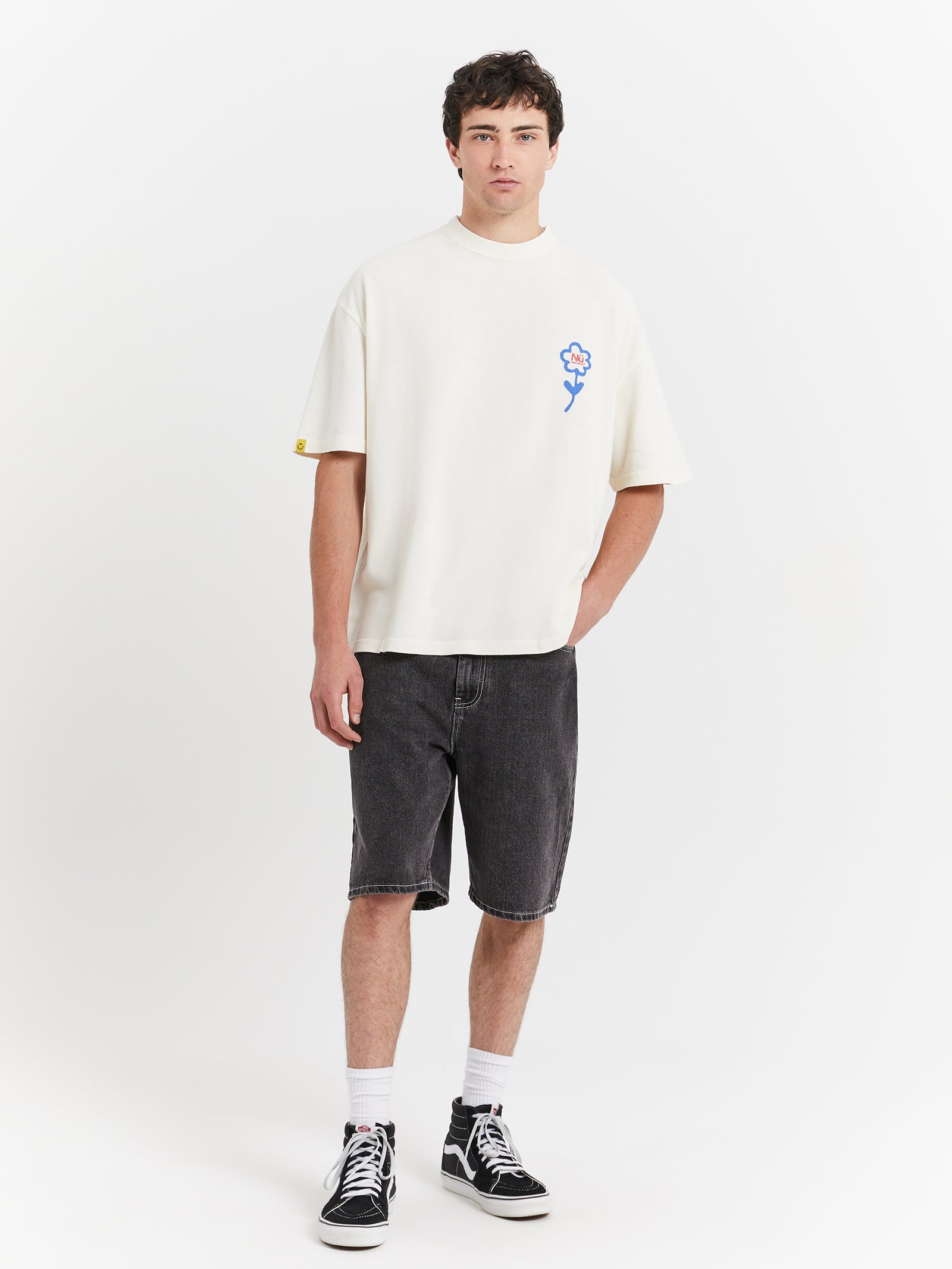 Bunch Oversized Heavyweight T-Shirt in Bone Overdye